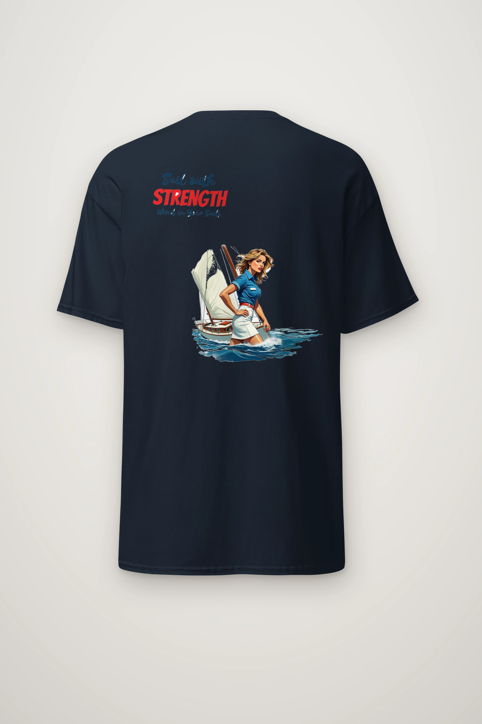 "Wind In Your Sails" Heavyweight Unisex Crewneck T-shirt