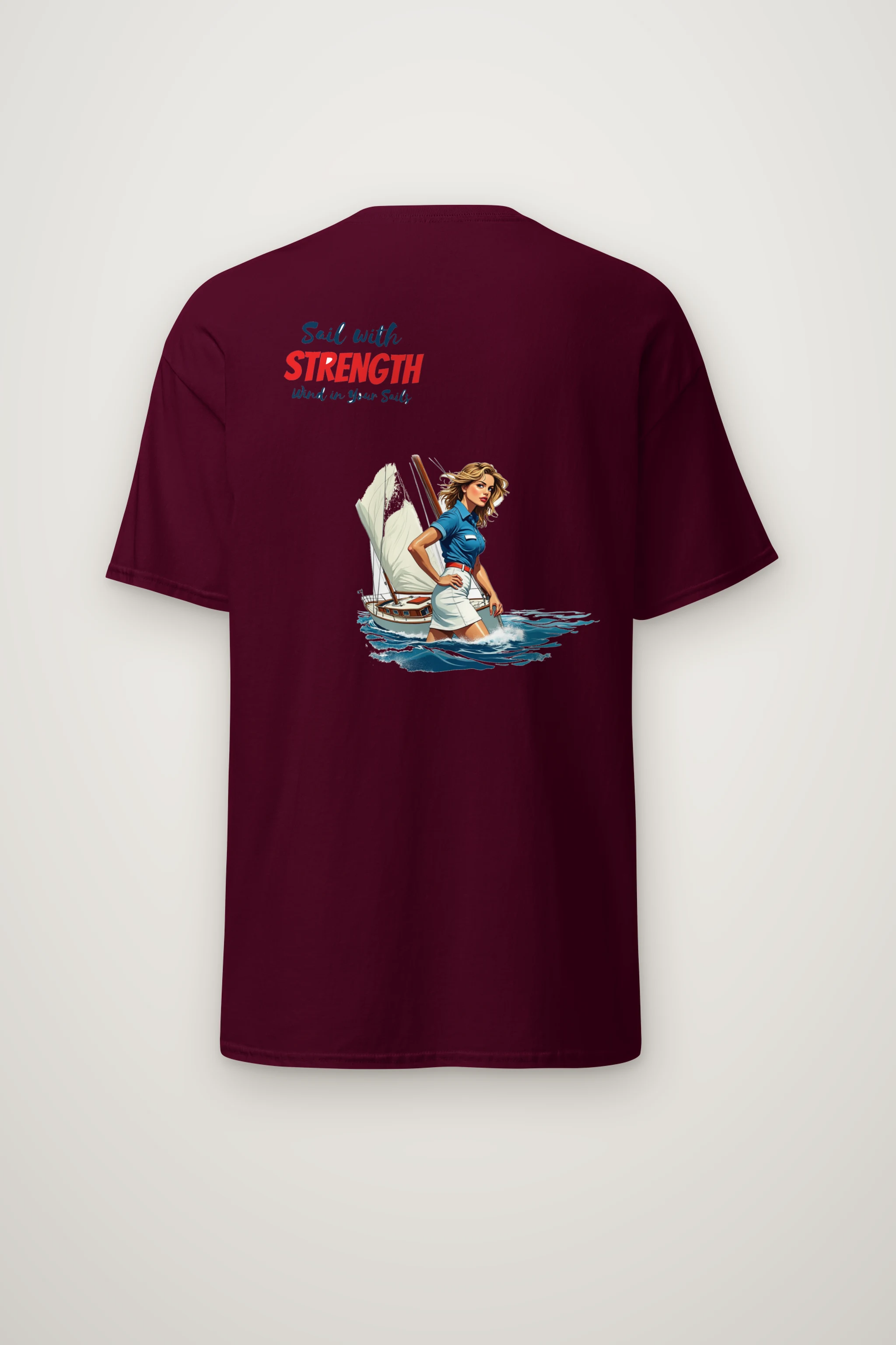 "Wind In Your Sails" Heavyweight Unisex Crewneck T-shirt