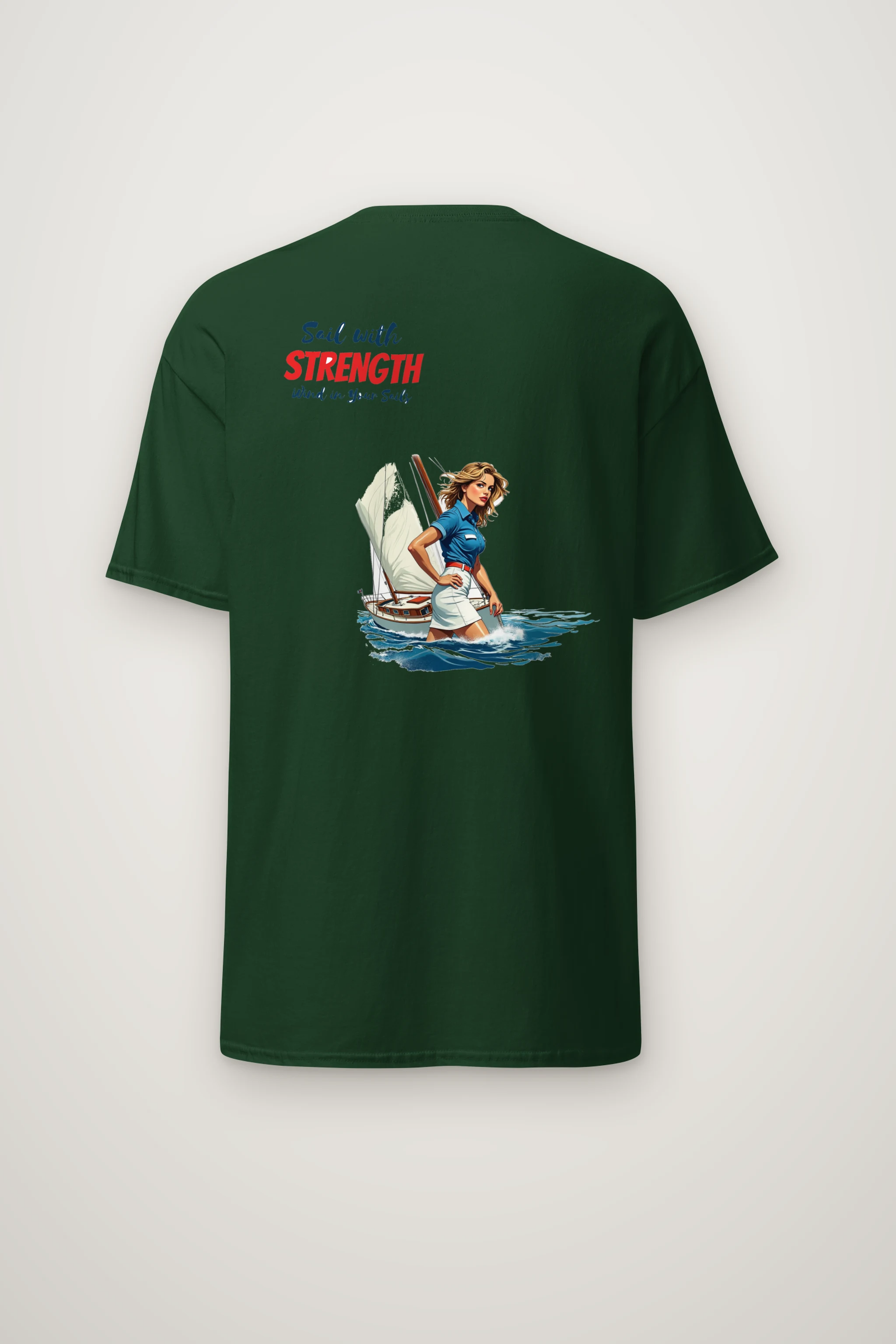 "Wind In Your Sails" Heavyweight Unisex Crewneck T-shirt