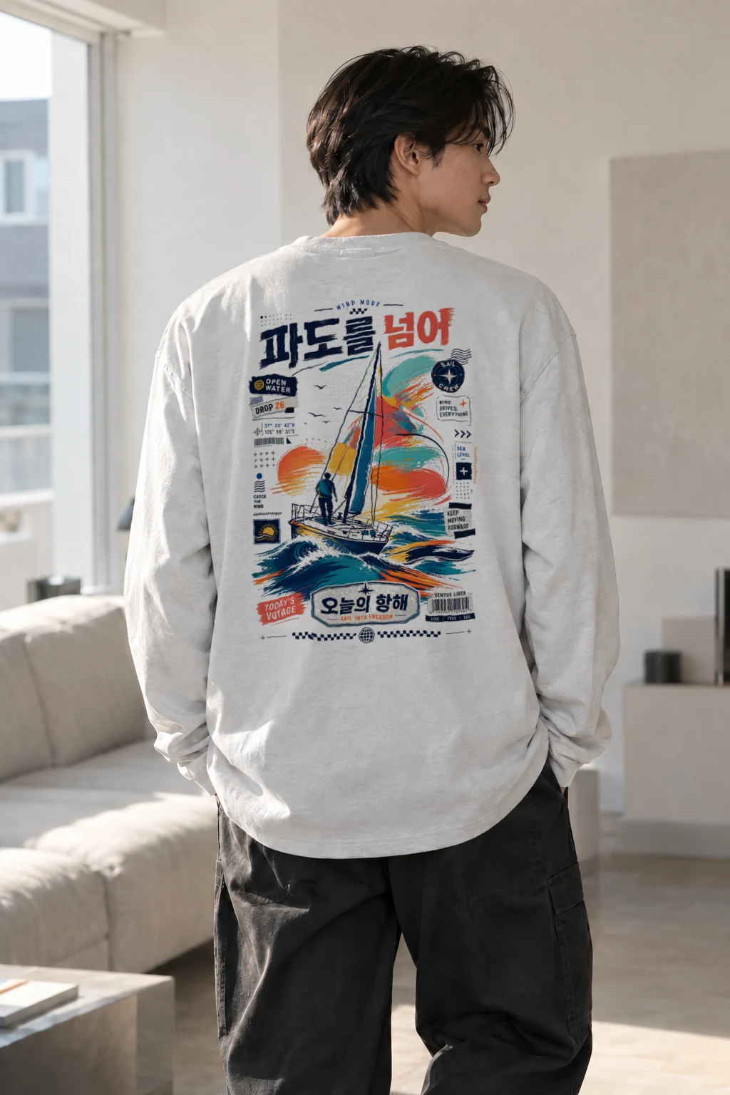 "Wind Mode" Unisex Longsleeve T-shirt | Gildan 2400