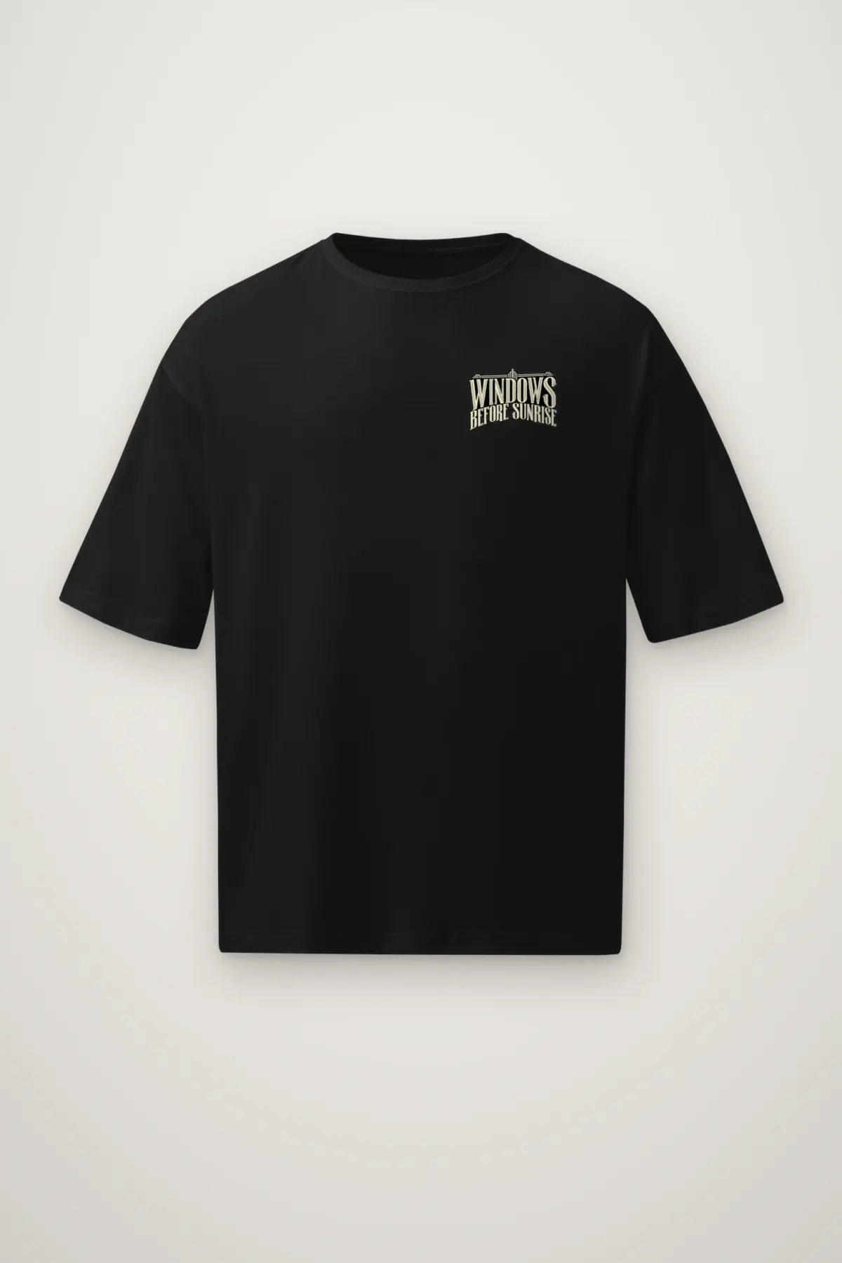 "Windows Before Sunrise" Men's Oversized Heavyweight Crewneck T-Shirt