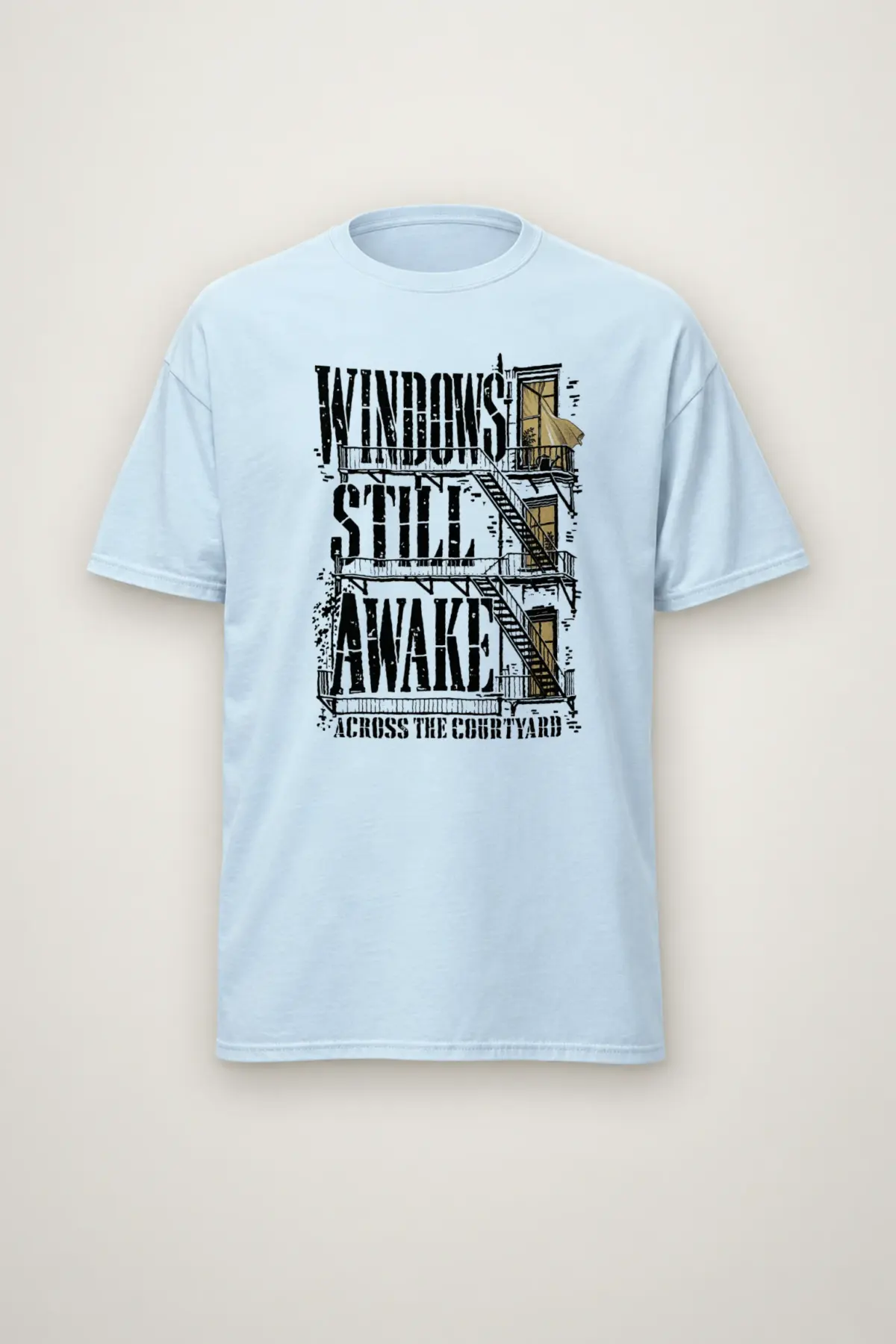 "Windows Still Awake" Heavyweight Unisex Crewneck T-shirt