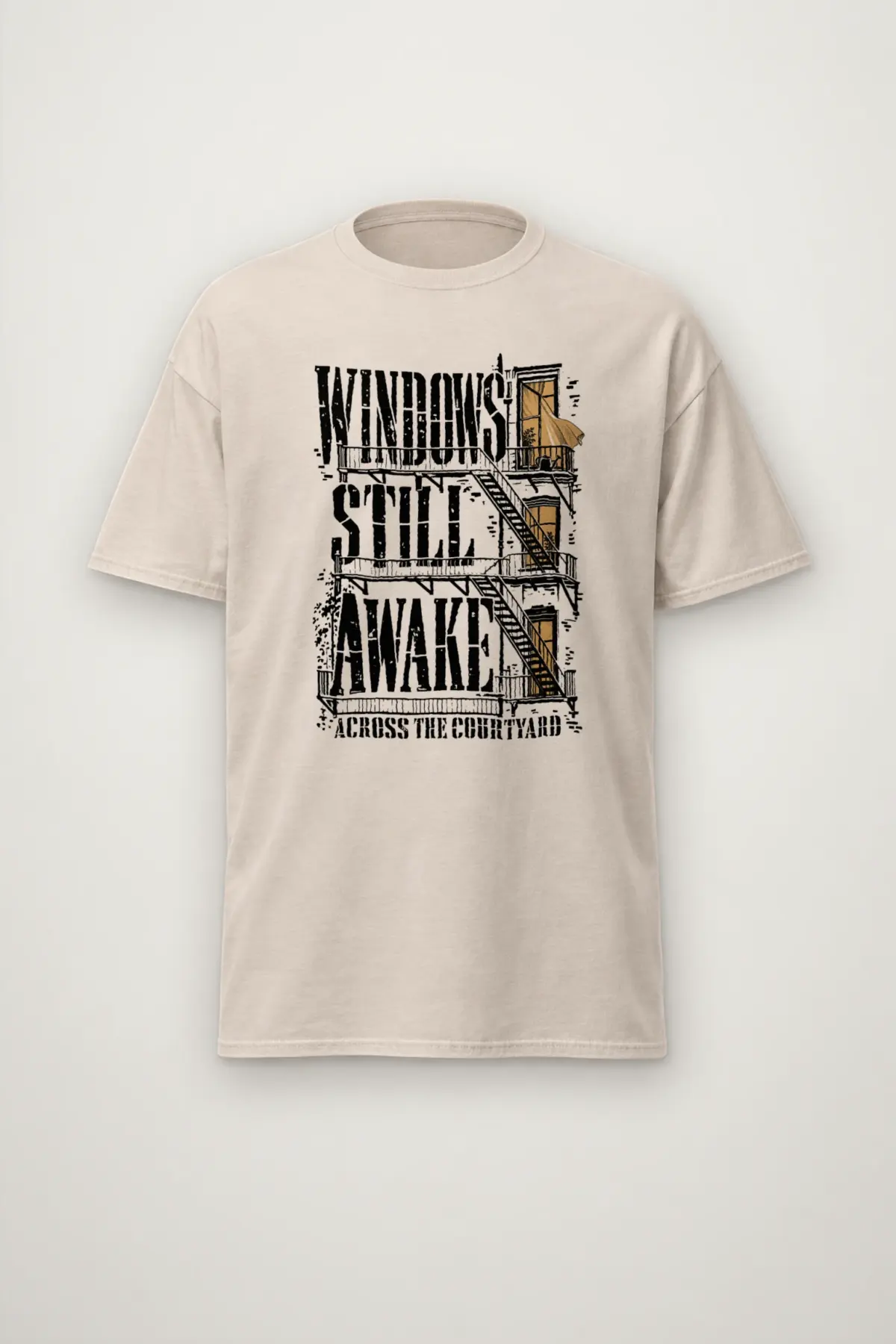 "Windows Still Awake" Heavyweight Unisex Crewneck T-shirt