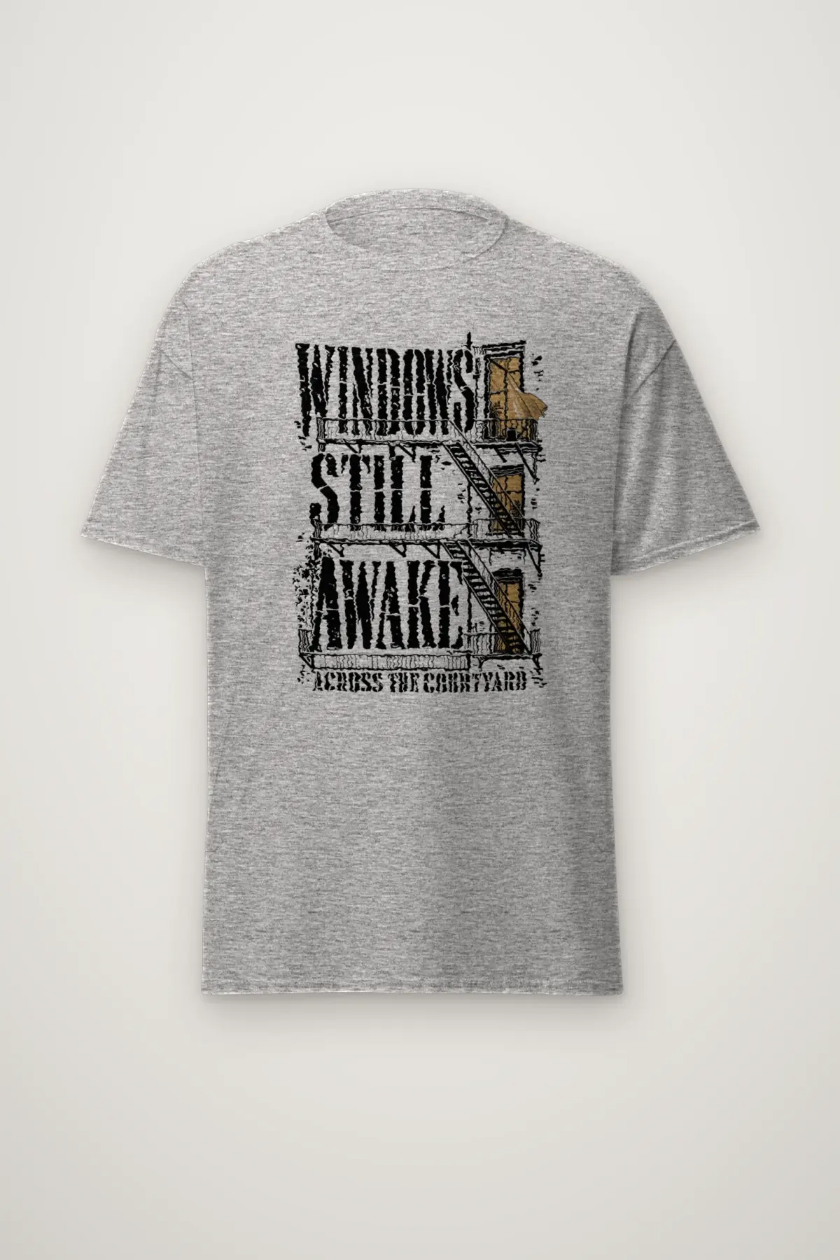 "Windows Still Awake" Heavyweight Unisex Crewneck T-shirt