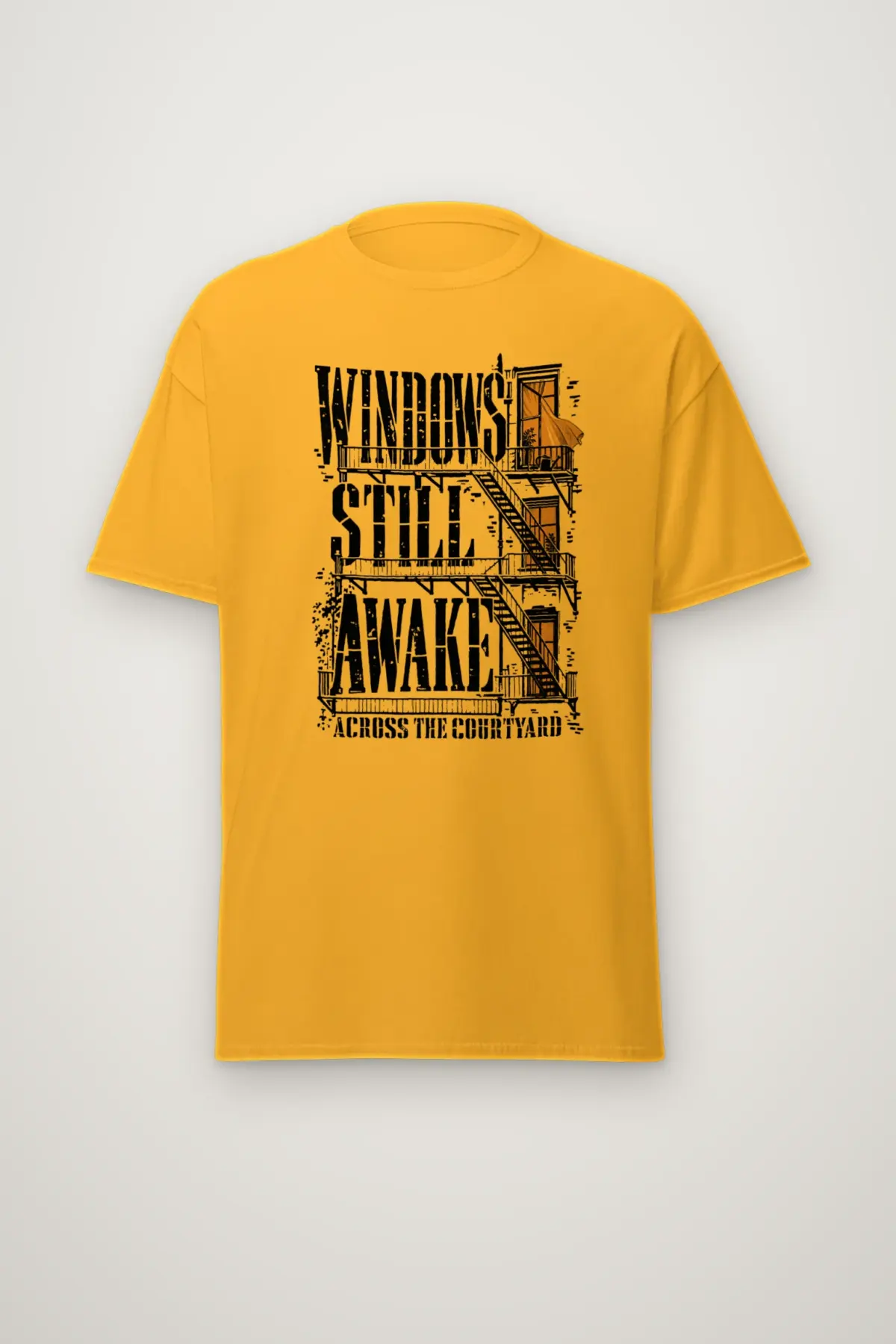 "Windows Still Awake" Heavyweight Unisex Crewneck T-shirt