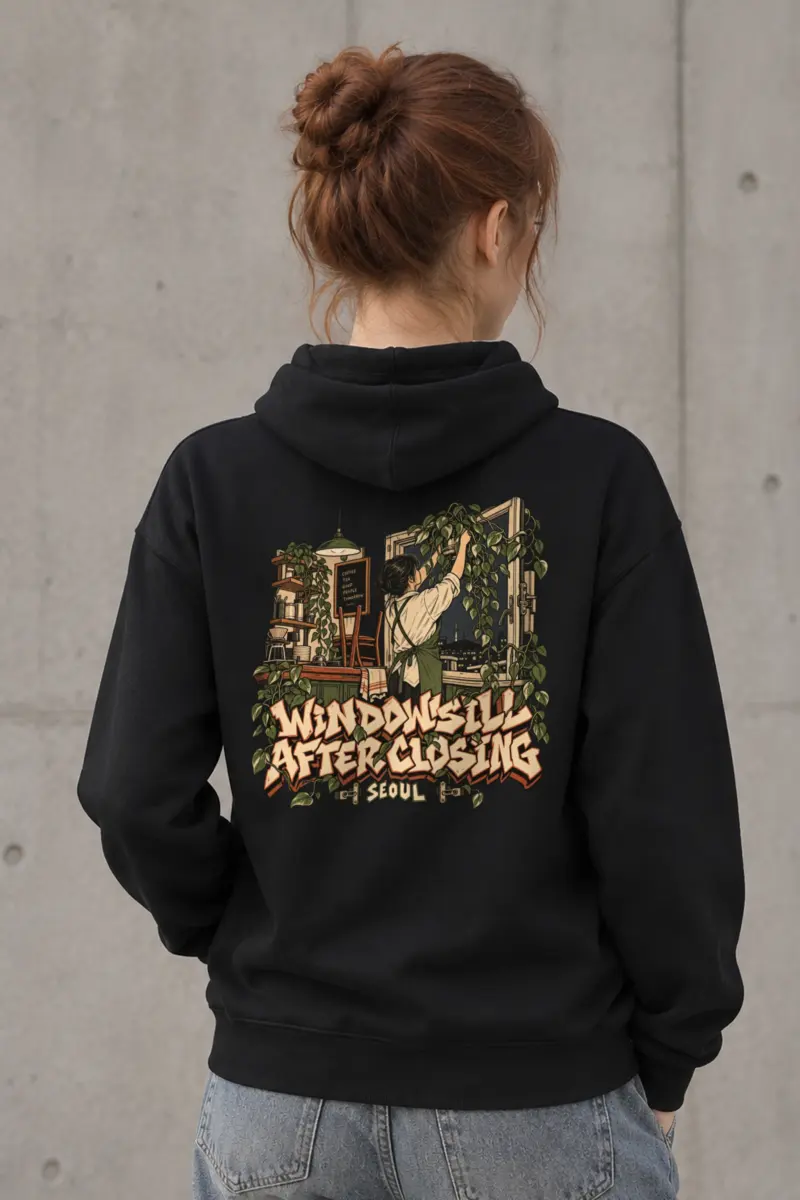 "Windowsill After Closing" Heavy Blend Unisex Pullover Hoodie