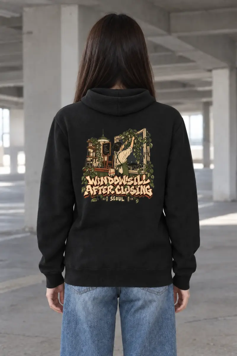 "Windowsill After Closing" Heavy Blend Unisex Pullover Hoodie