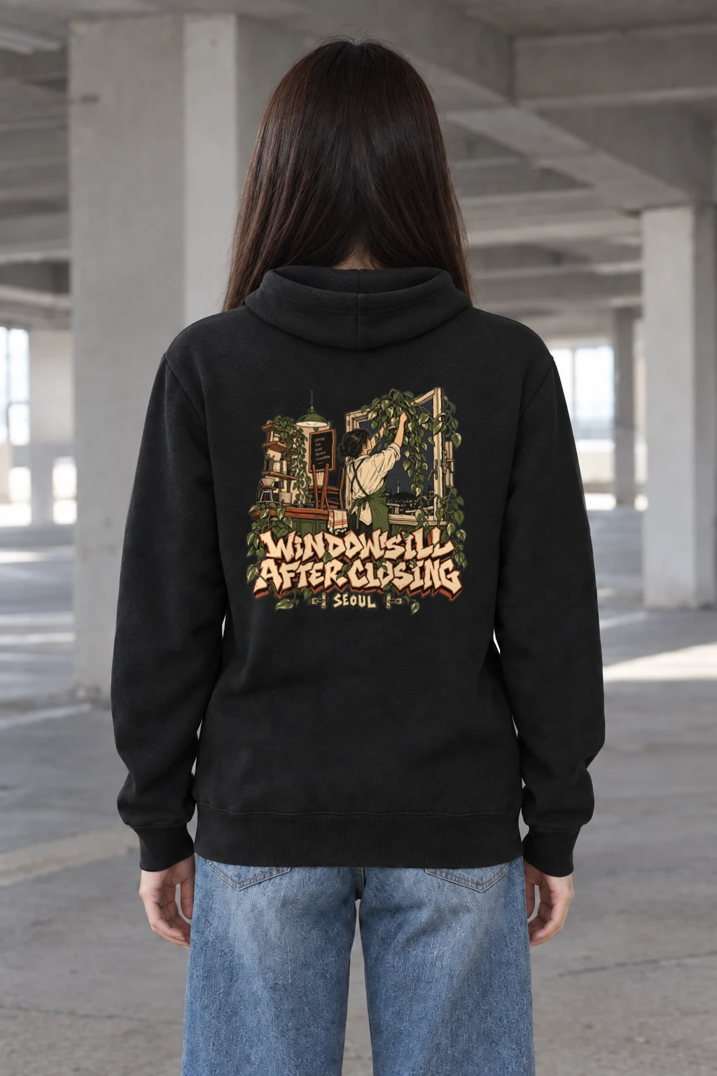 "Windowsill After Closing" Heavy Blend Unisex Pullover Hoodie