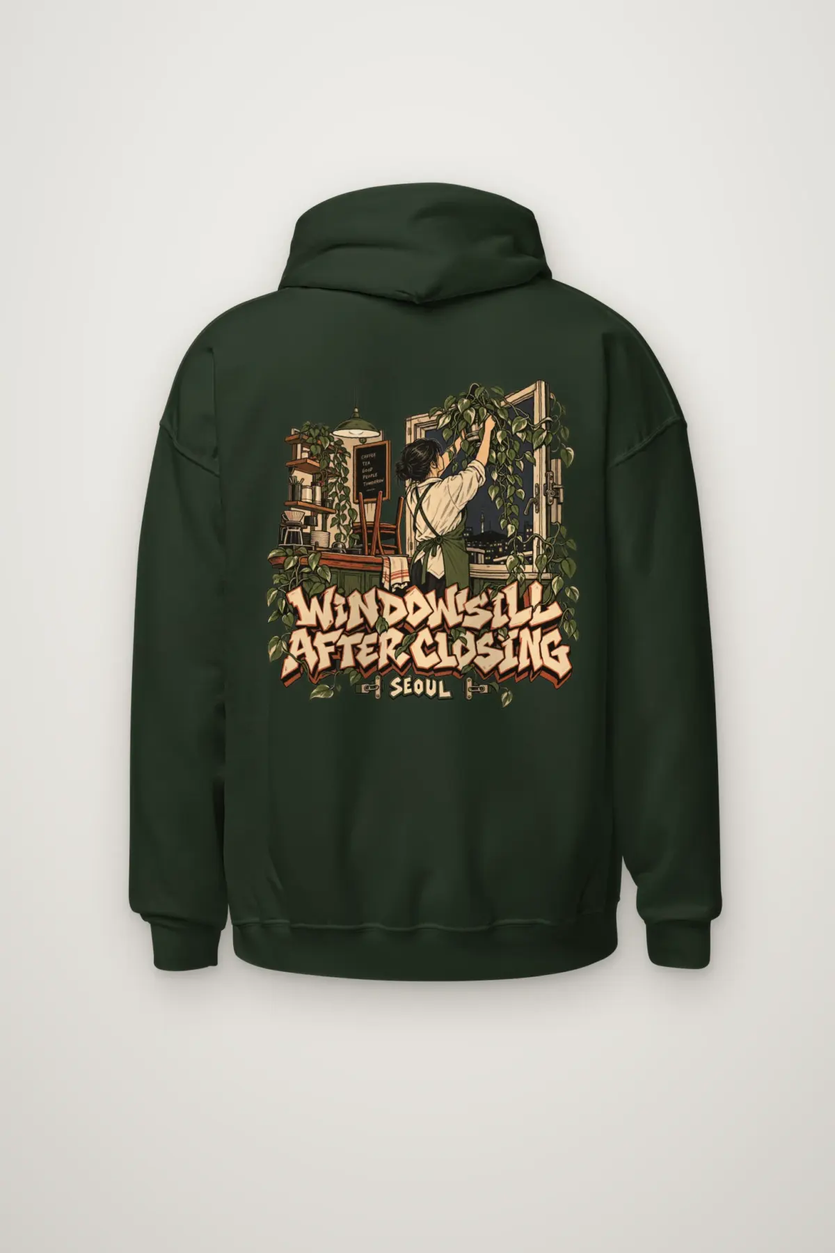 "Windowsill After Closing" Heavy Blend Unisex Pullover Hoodie
