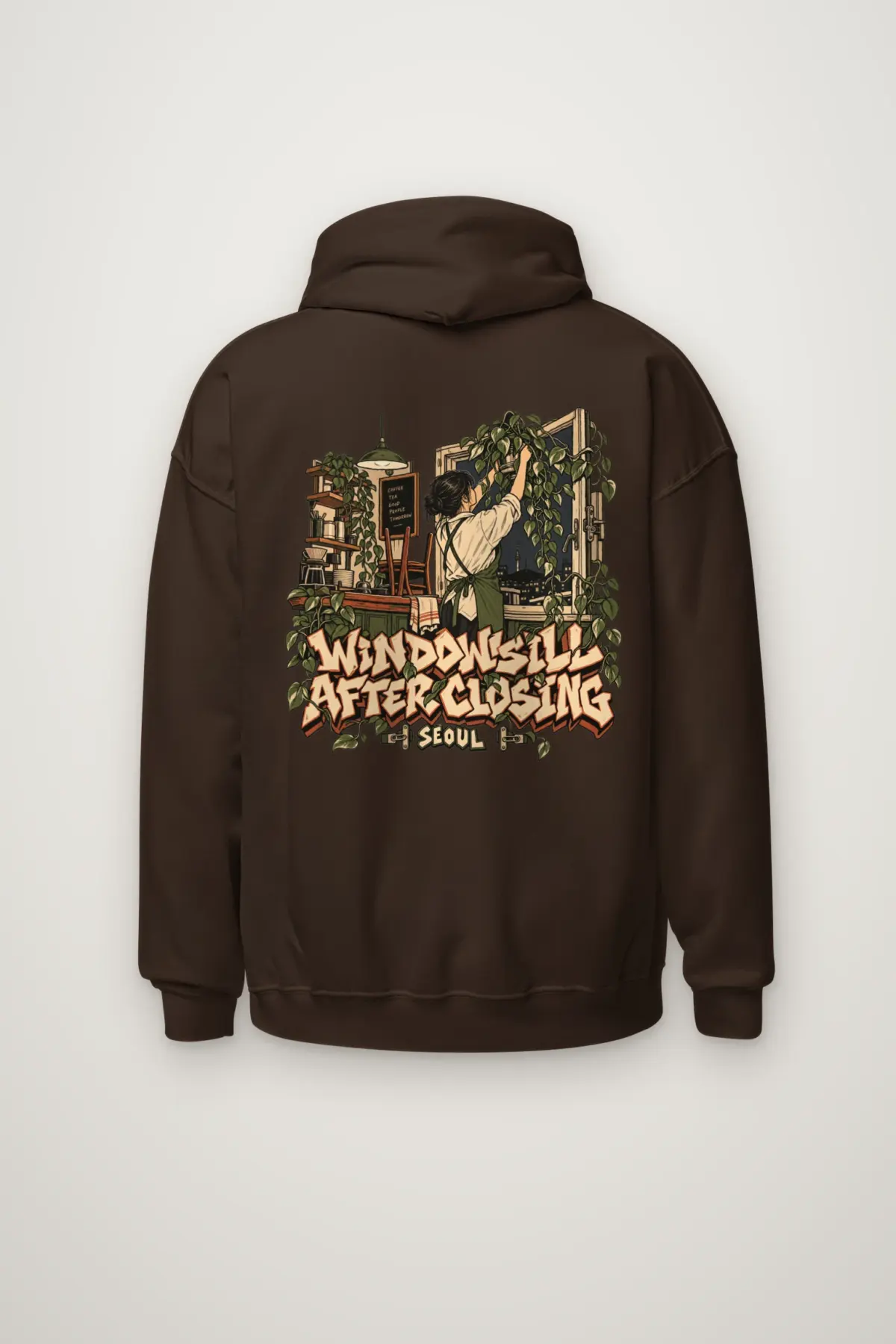 "Windowsill After Closing" Heavy Blend Unisex Pullover Hoodie