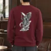 "Winged Angel Warrior" Heavy Blend Unisex Crewneck Sweatshirt