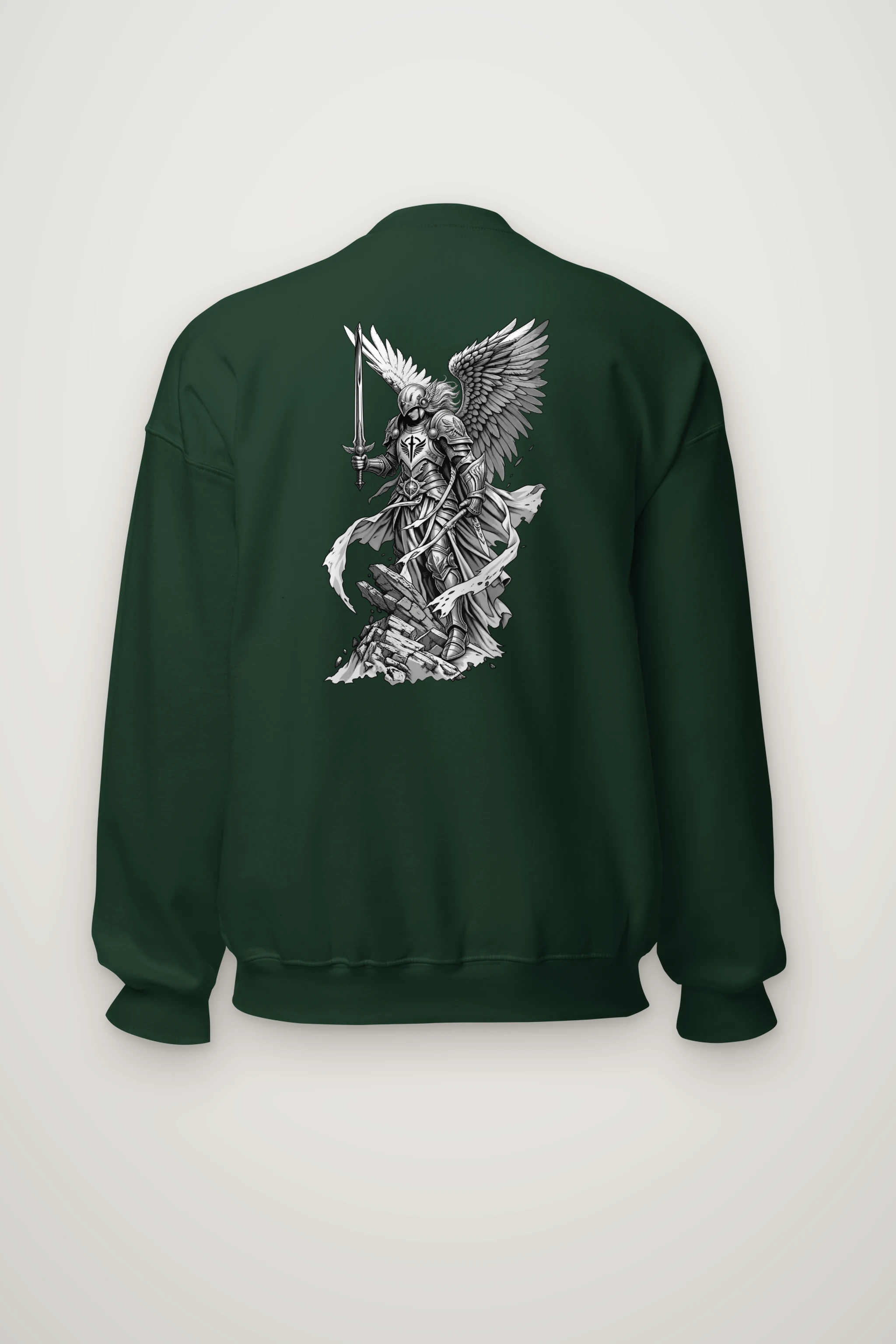 "Winged Angel Warrior" Heavy Blend Unisex Crewneck Sweatshirt