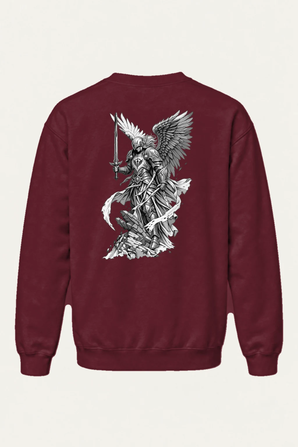 "Winged Angel Warrior" Heavy Blend Unisex Crewneck Sweatshirt | Gildan 18000