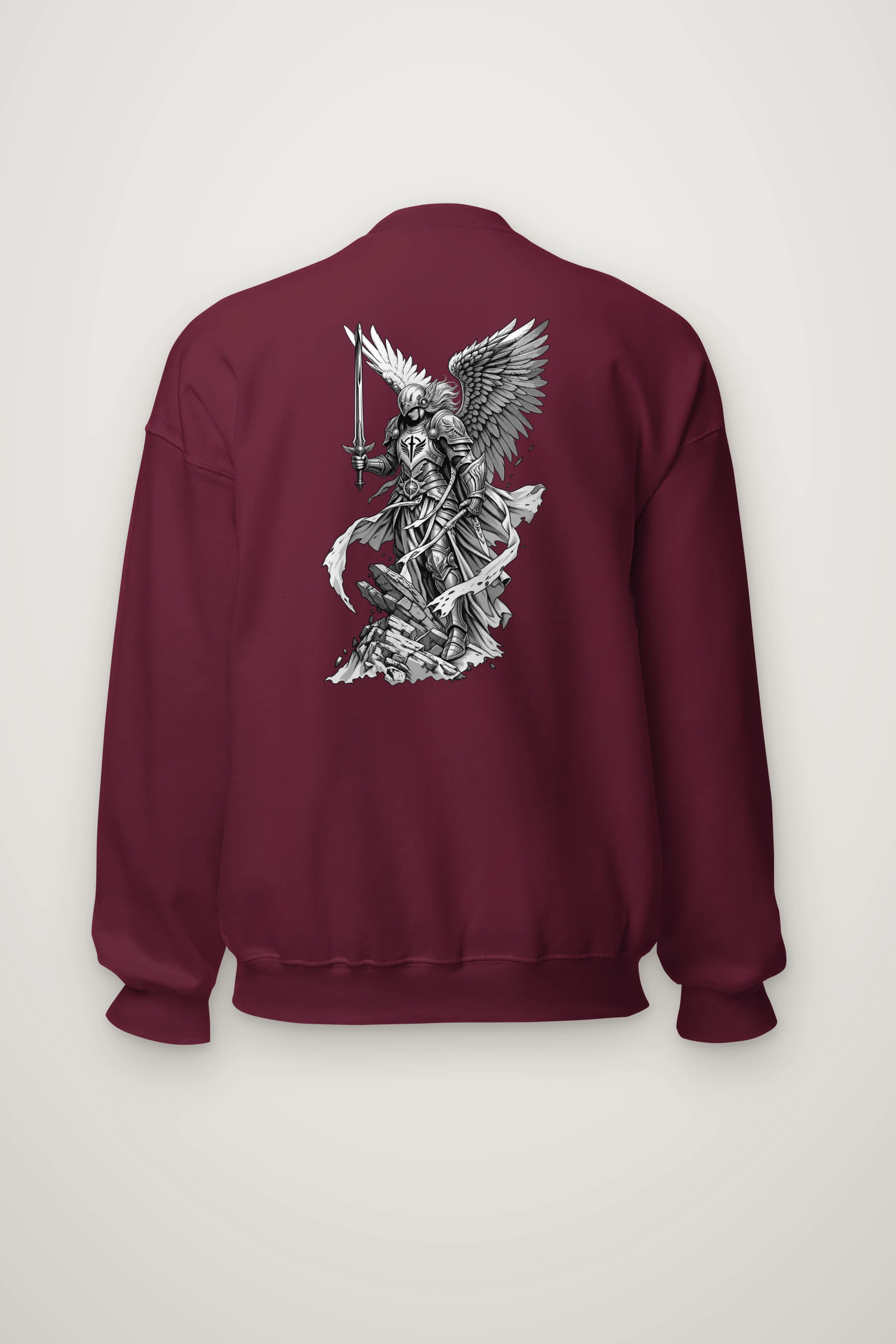 "Winged Angel Warrior" Heavy Blend Unisex Crewneck Sweatshirt