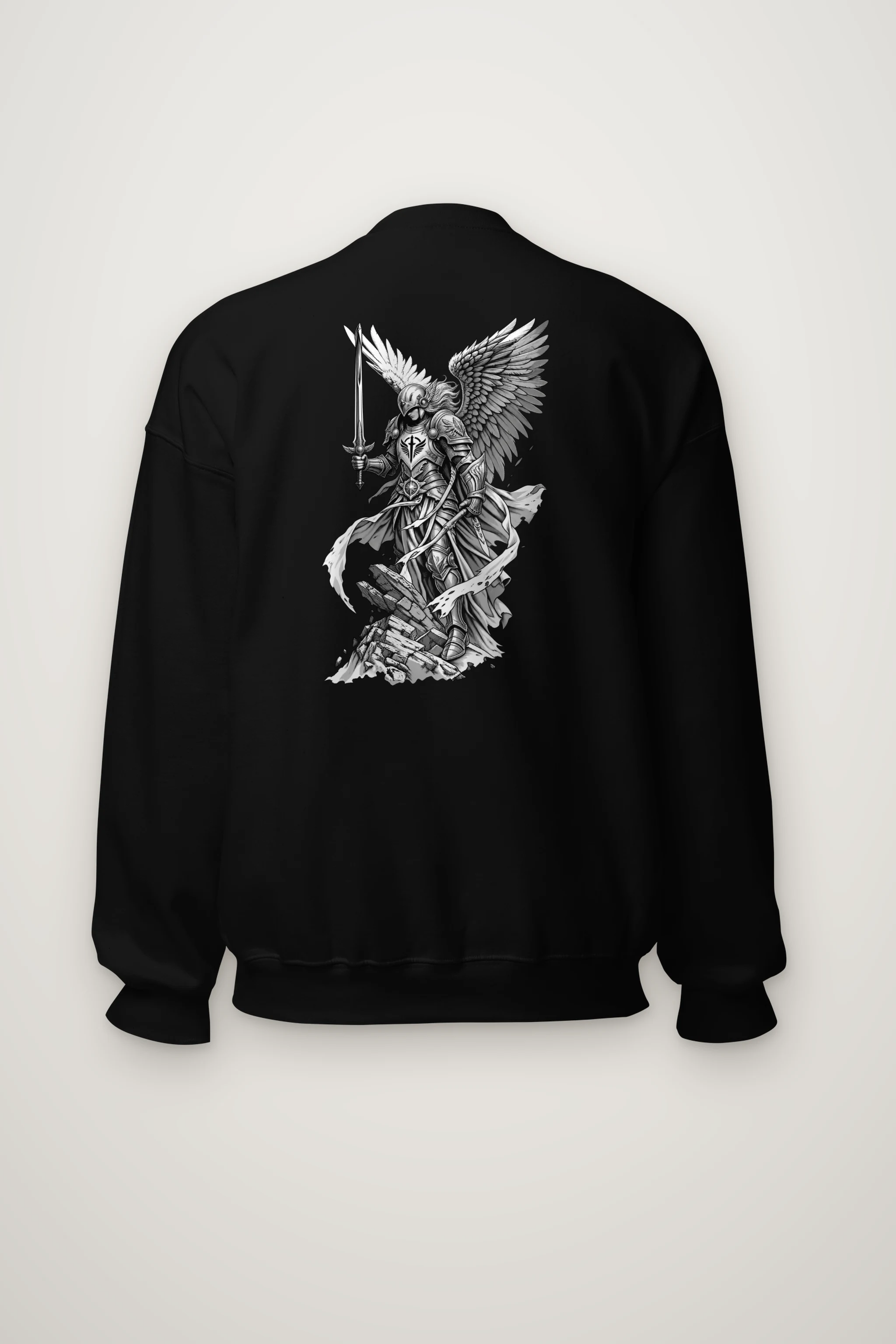 "Winged Angel Warrior" Heavy Blend Unisex Crewneck Sweatshirt