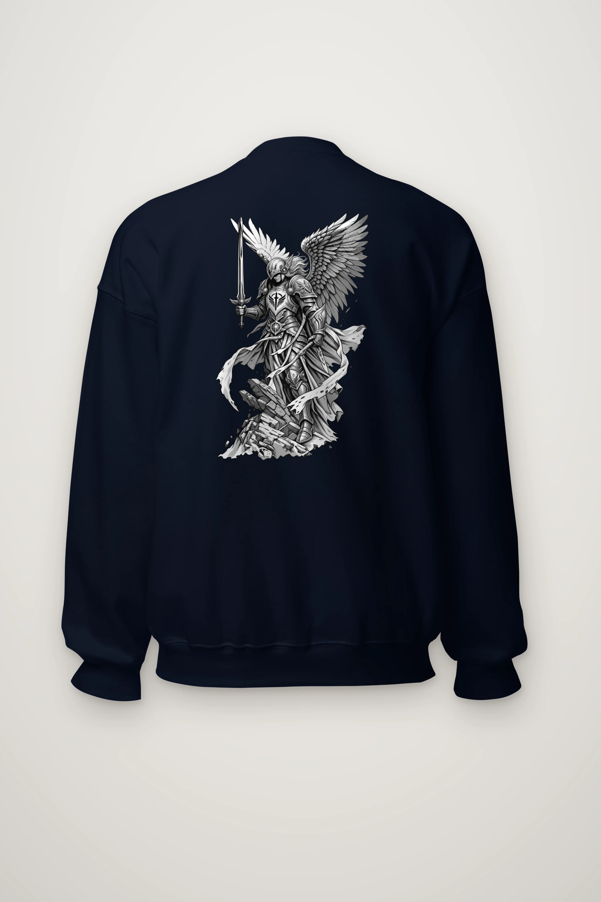 "Winged Angel Warrior" Heavy Blend Unisex Crewneck Sweatshirt