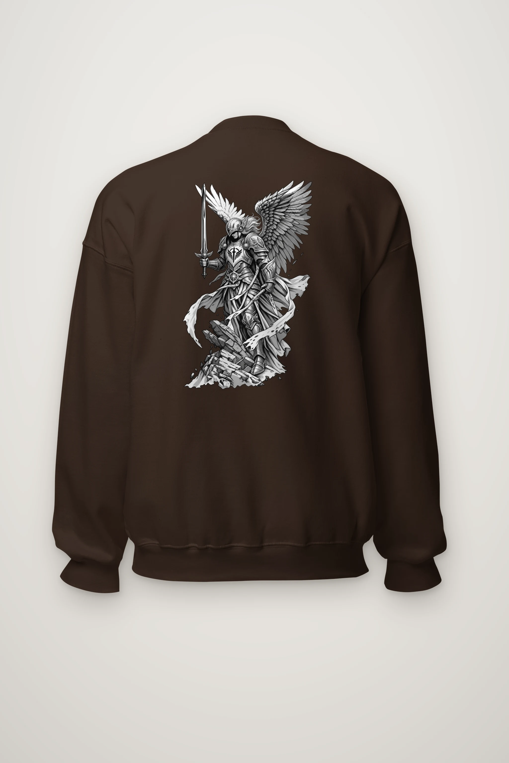"Winged Angel Warrior" Heavy Blend Unisex Crewneck Sweatshirt