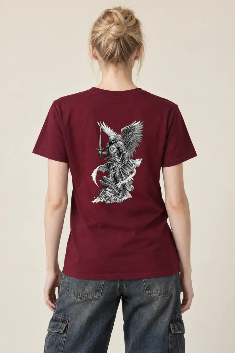"Winged Angel Warrior" Heavyweight Unisex Crewneck T-shirt