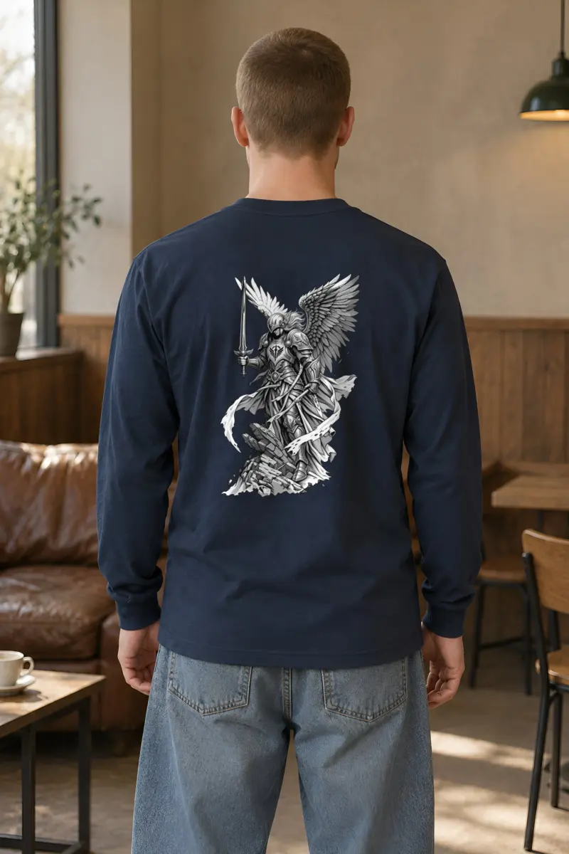"Winged Angel Warrior" Unisex Longsleeve T-shirt