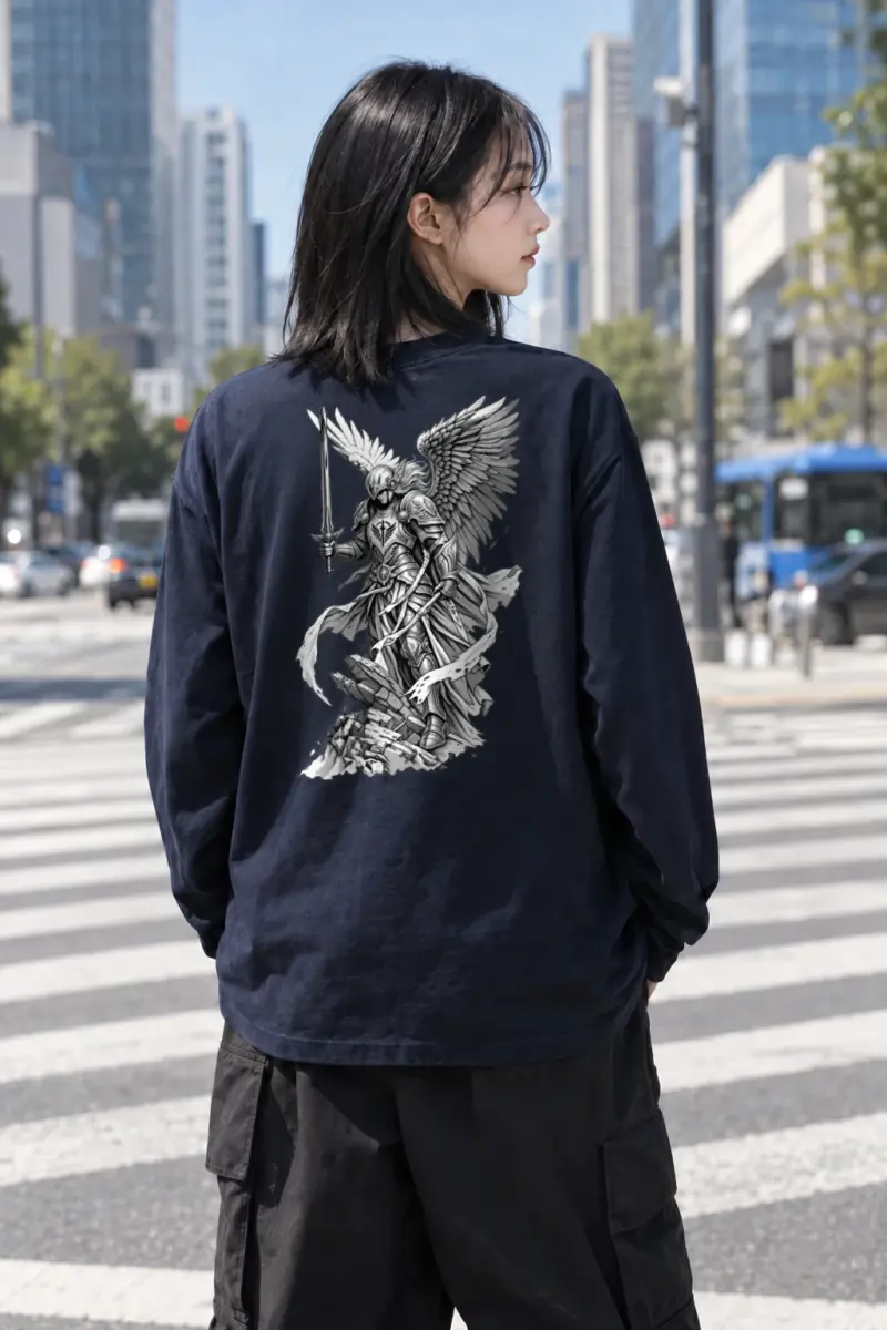 "Winged Angel Warrior" Unisex Longsleeve T-shirt | Gildan 2400