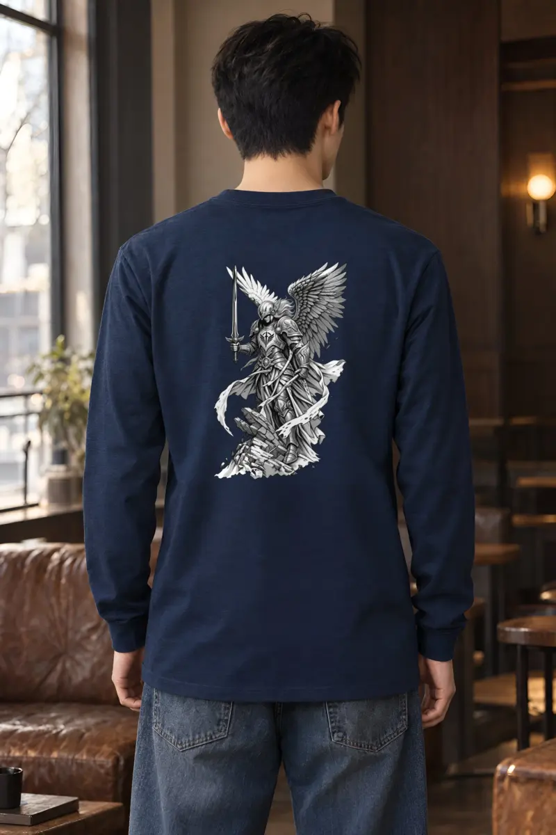 "Winged Angel Warrior" Unisex Longsleeve T-shirt