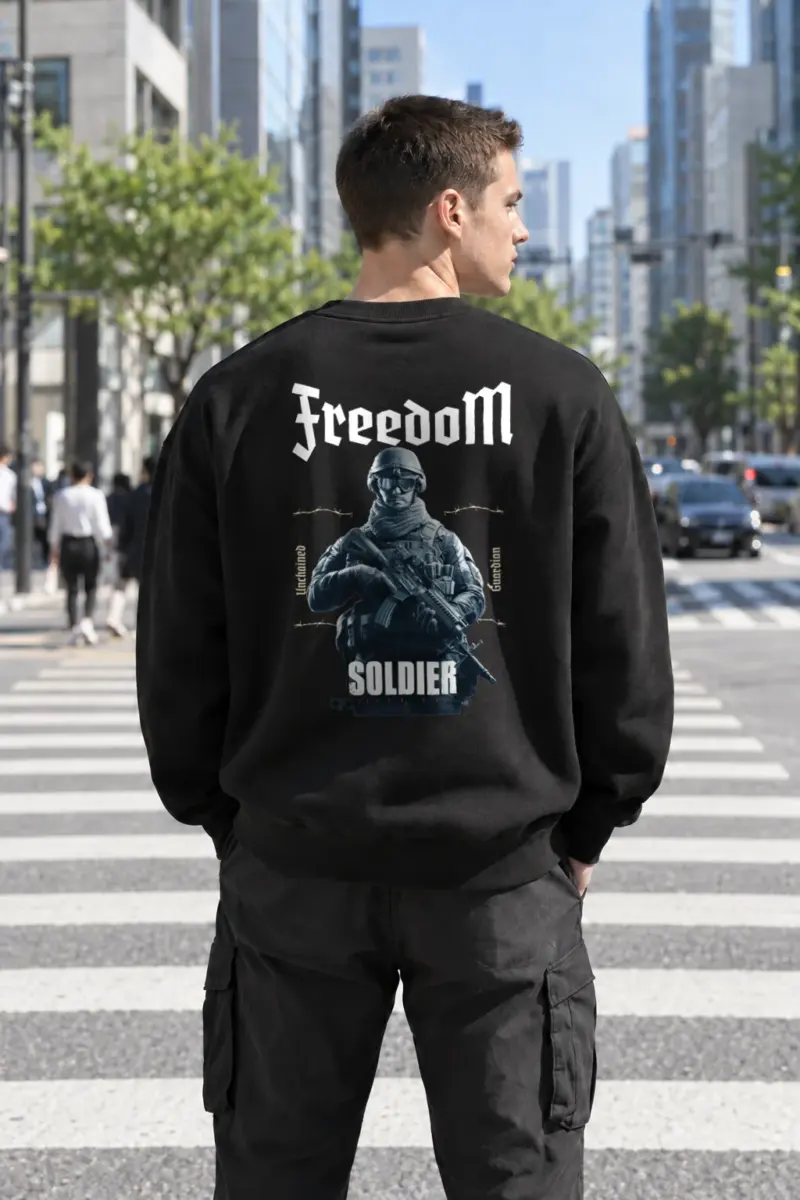 “Winged Freedom” Heavy Blend Unisex Crewneck Sweatshirt | Gildan 18000