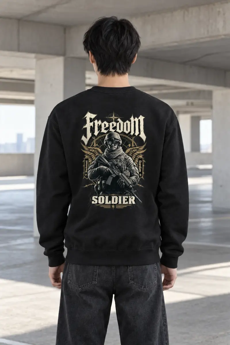 "Winged Freedom" Heavy Blend Unisex Crewneck Sweatshirt | Gildan 18000