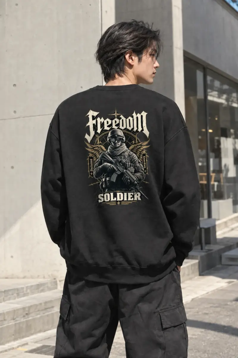 "Winged Freedom" Heavy Blend Unisex Crewneck Sweatshirt | Gildan 18000