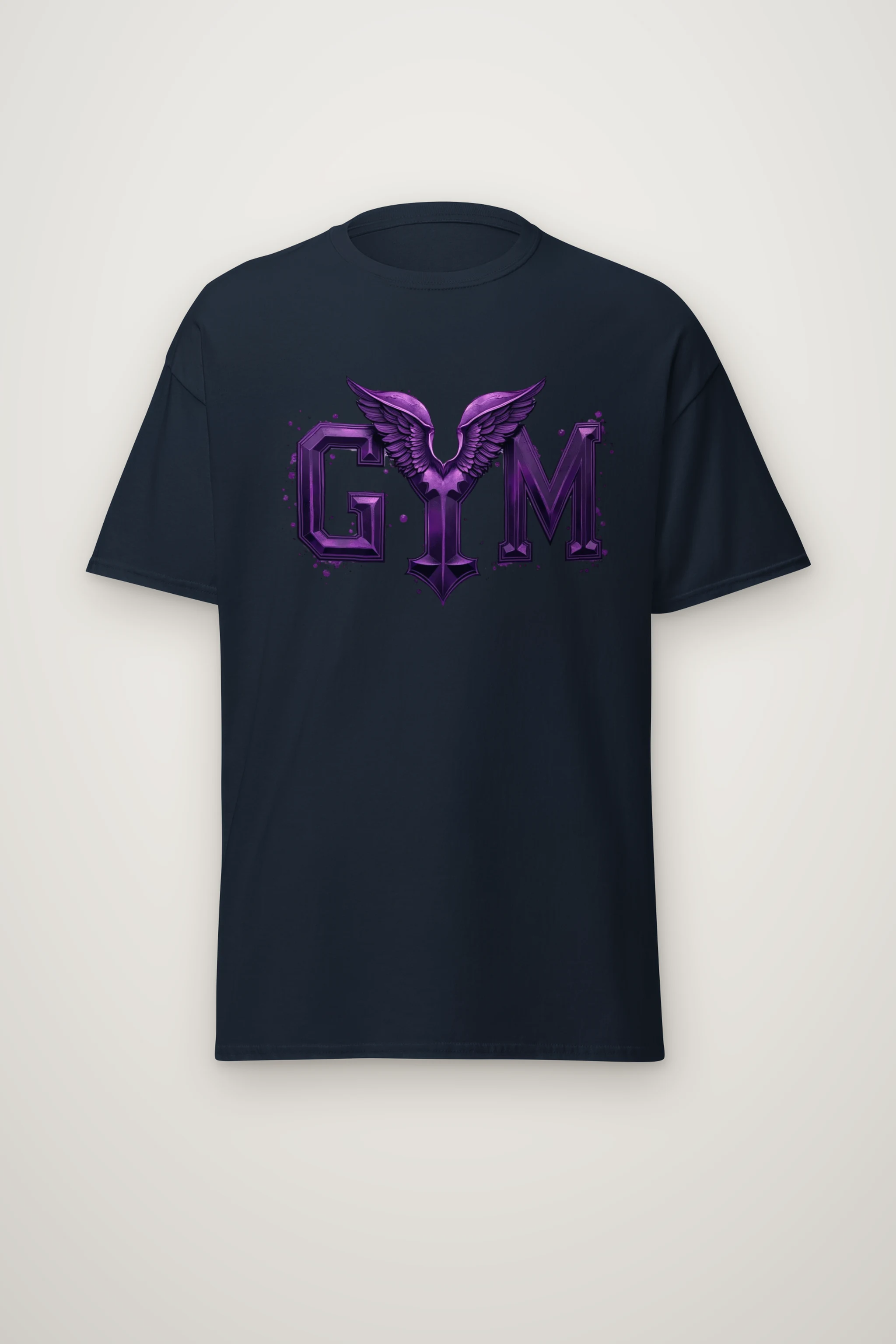 "Winged Gym Gothic" Heavyweight Unisex Crewneck T-shirt