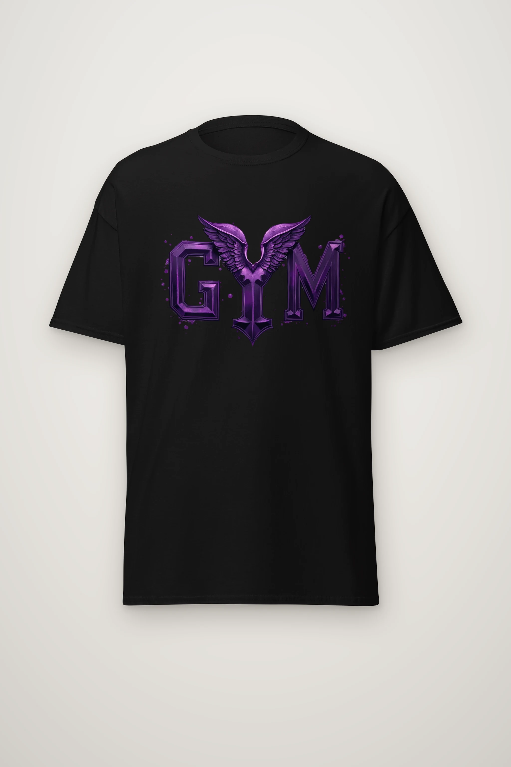 "Winged Gym Gothic" Heavyweight Unisex Crewneck T-shirt