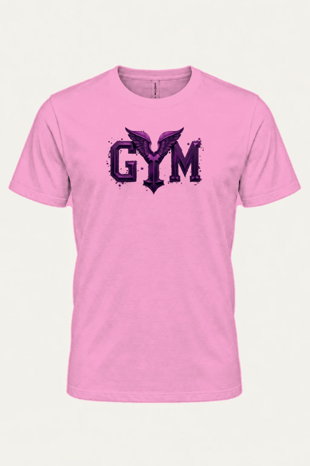 "Winged Gym Gothic" Heavyweight Unisex Crewneck T-shirt | Gildan 5000
