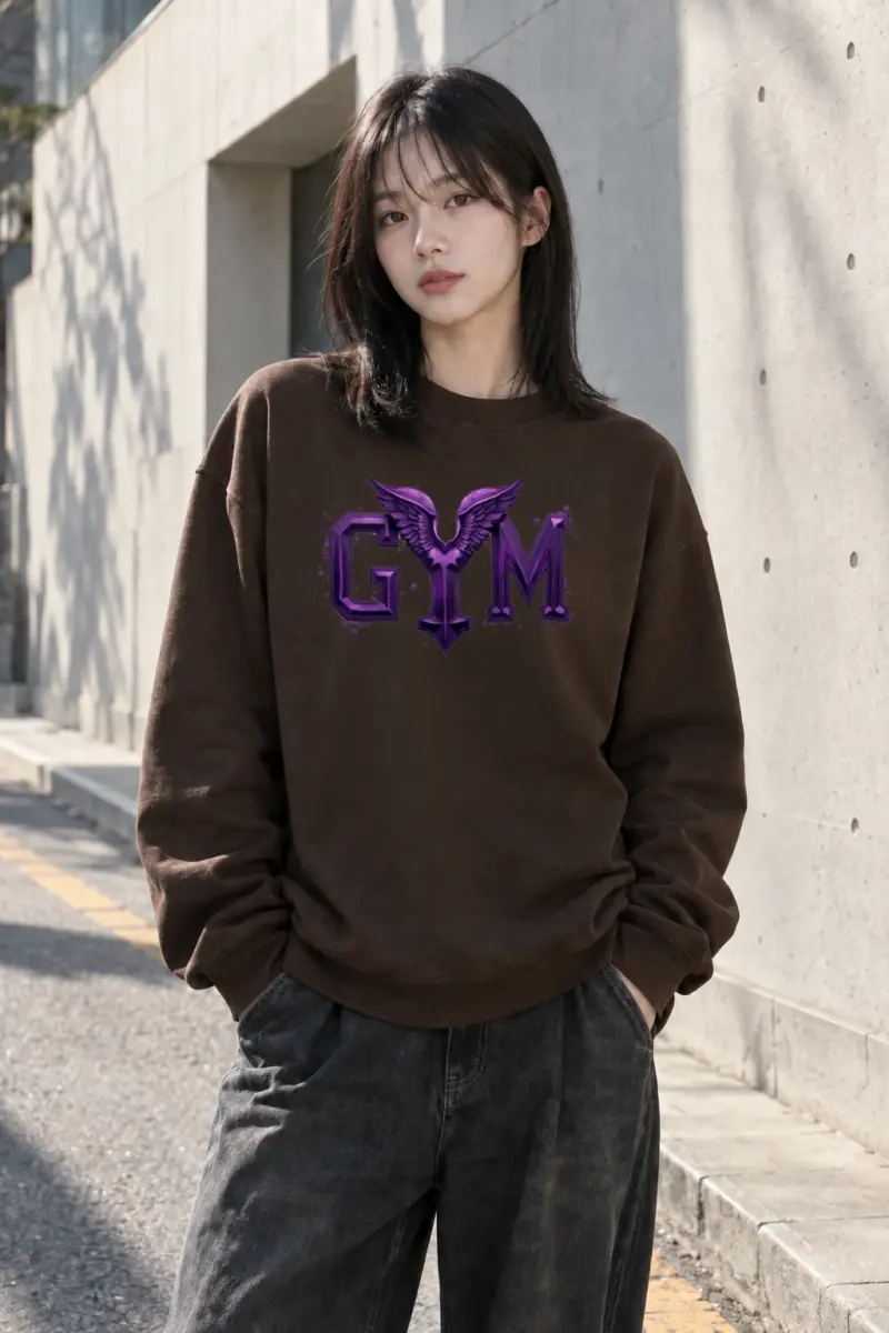 "Winged Gym" Heavy Blend Unisex Crewneck Sweatshirt | Gildan 18000