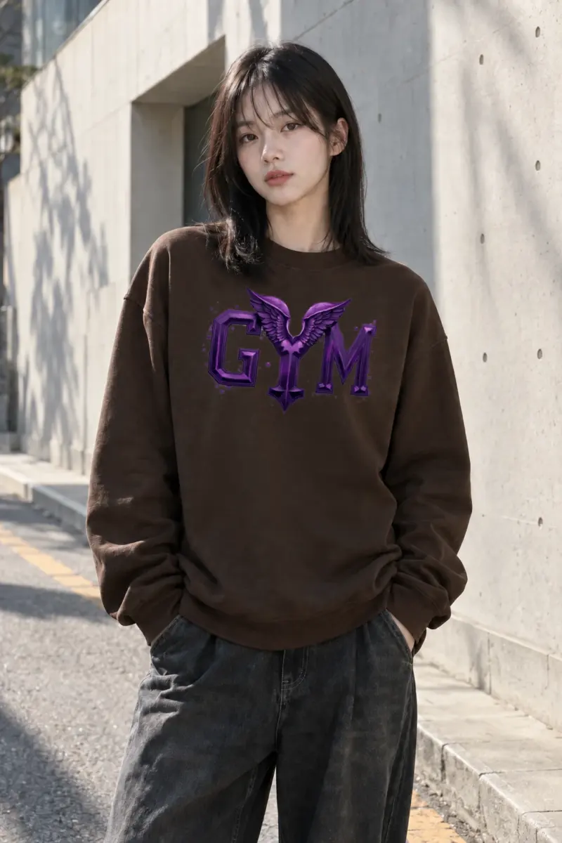 "Winged Gym" Heavy Blend Unisex Crewneck Sweatshirt | Gildan 18000
