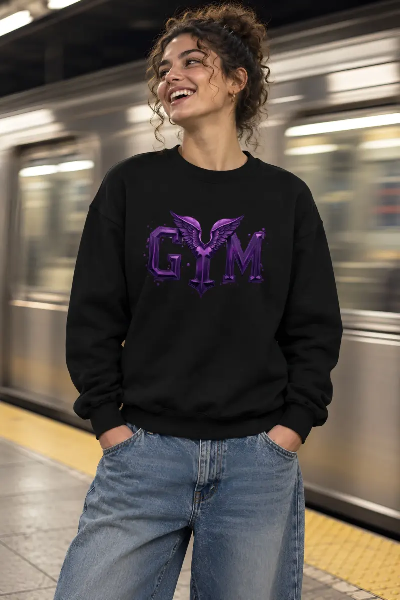 "Winged Gym" Heavy Blend Unisex Crewneck Sweatshirt