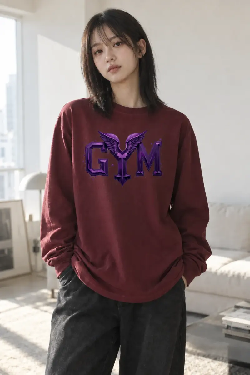 "Winged Gym" Unisex Longsleeve T-shirt | Gildan 2400