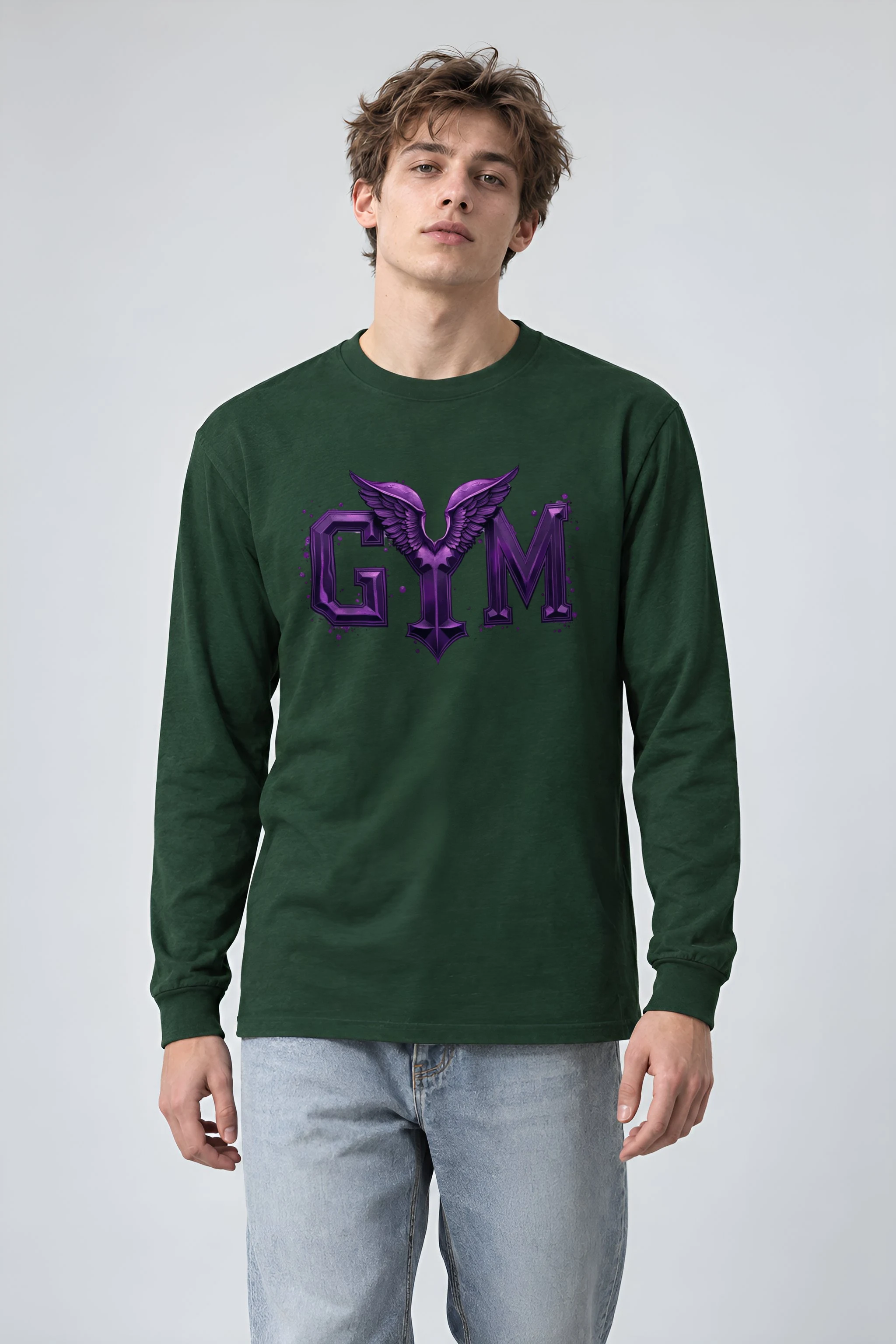 "Winged Gym" Unisex Longsleeve T-shirt