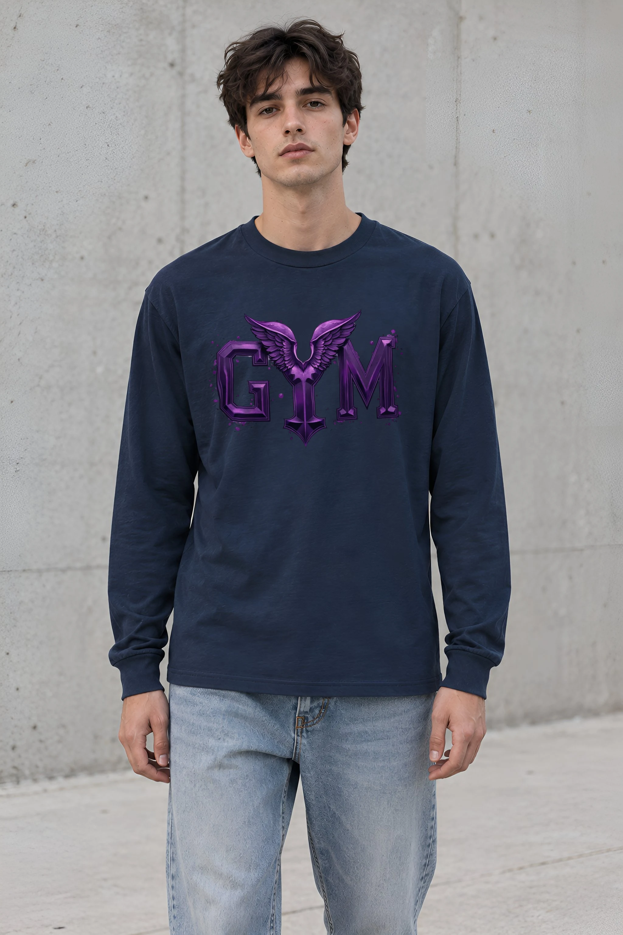 "Winged Gym" Unisex Longsleeve T-shirt
