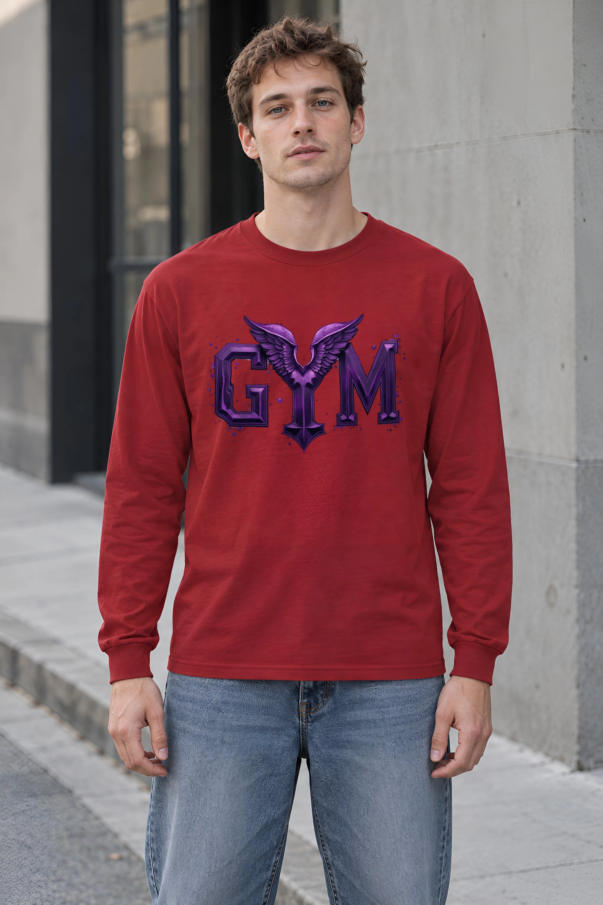 "Winged Gym" Unisex Longsleeve T-shirt