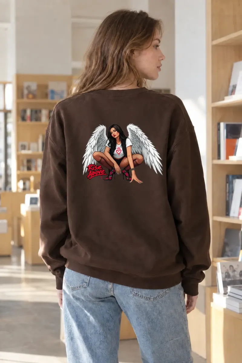 "Winged Resolve" Heavy Blend Unisex Crewneck Sweatshirt
