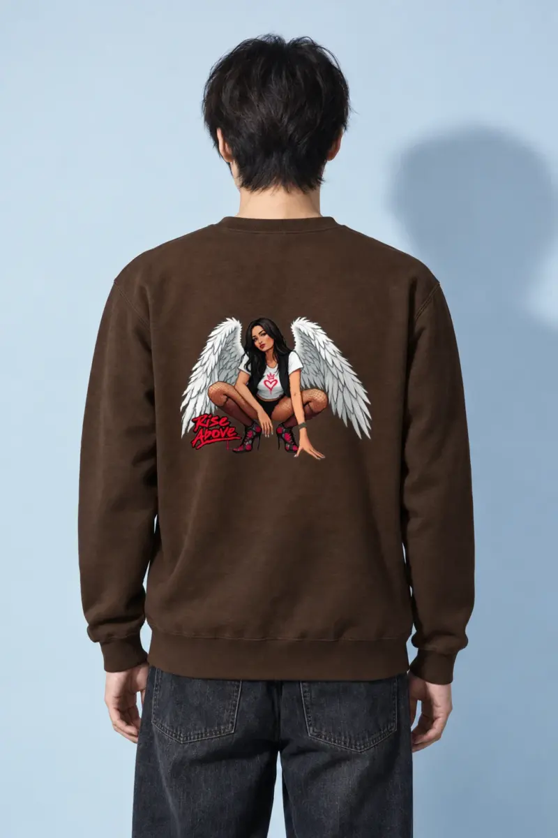 "Winged Resolve" Heavy Blend Unisex Crewneck Sweatshirt | Gildan 18000