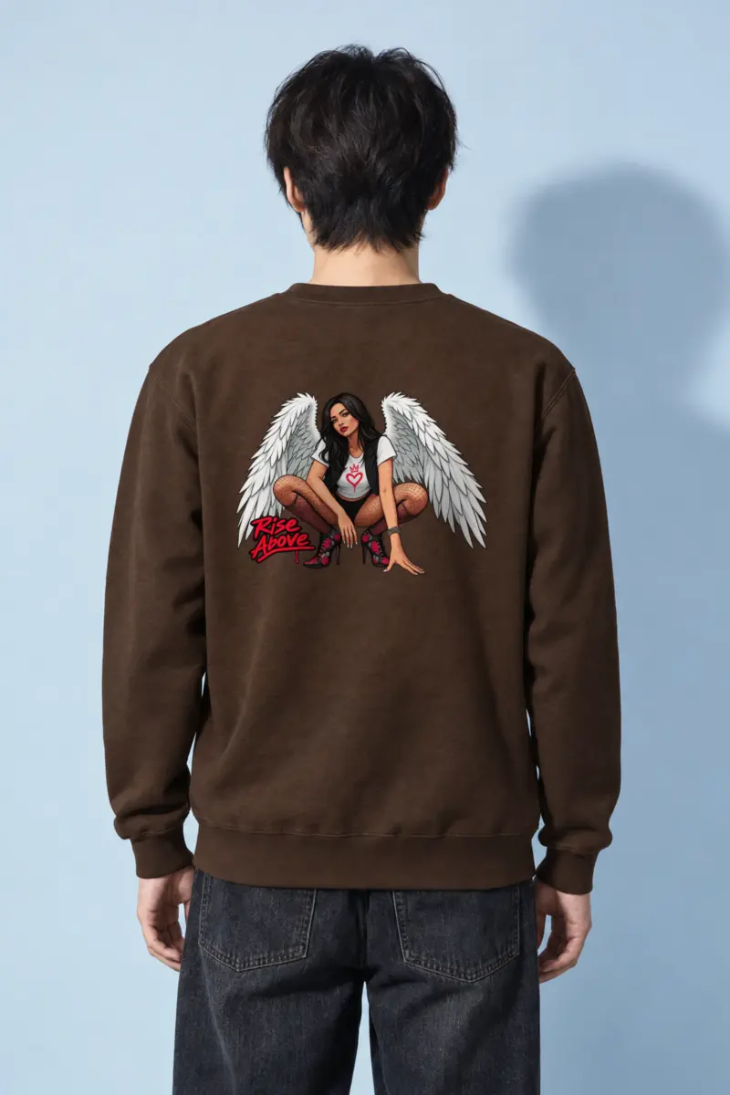 "Winged Resolve" Heavy Blend Unisex Crewneck Sweatshirt