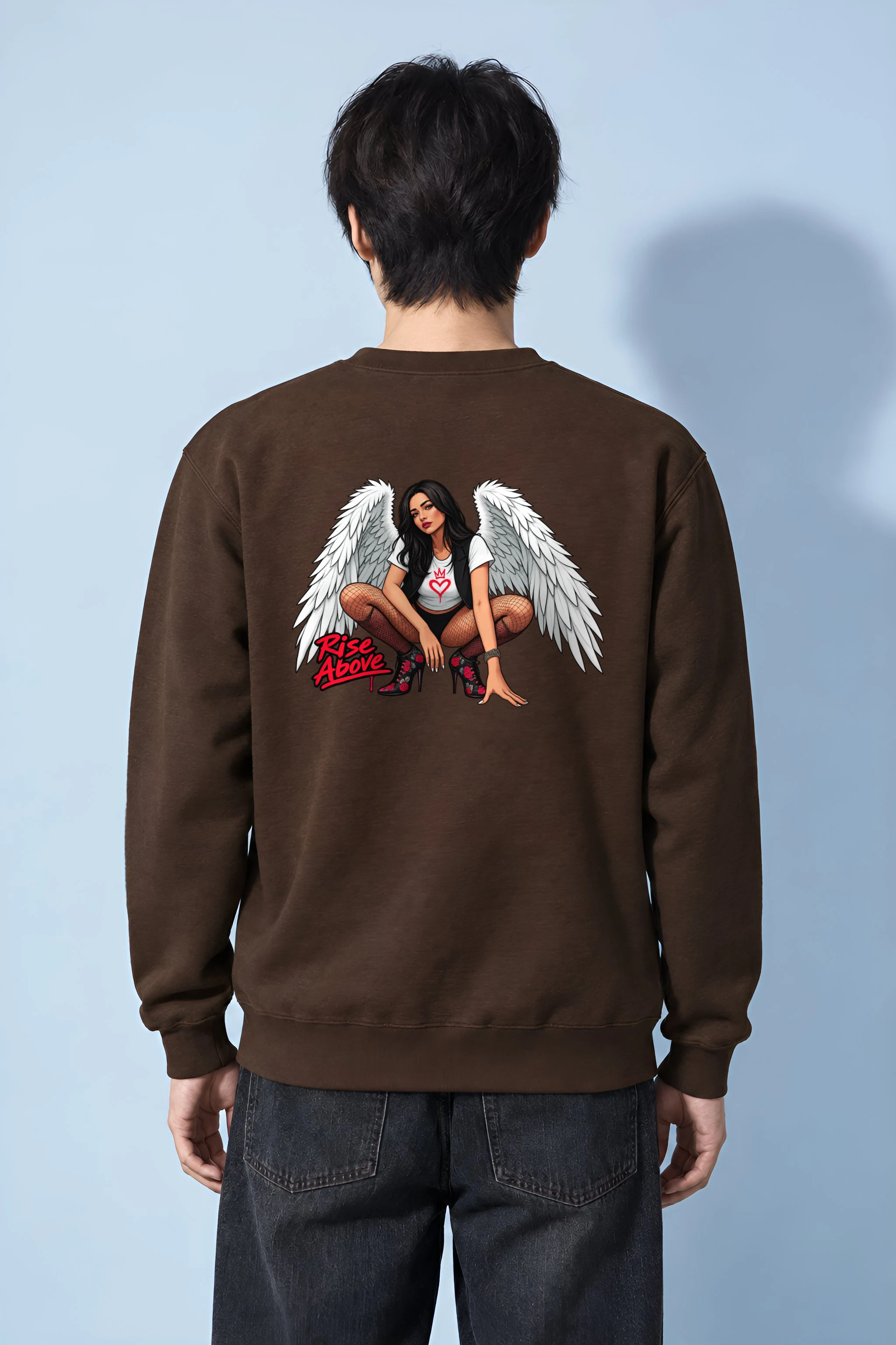 "Winged Resolve" Heavy Blend Unisex Crewneck Sweatshirt