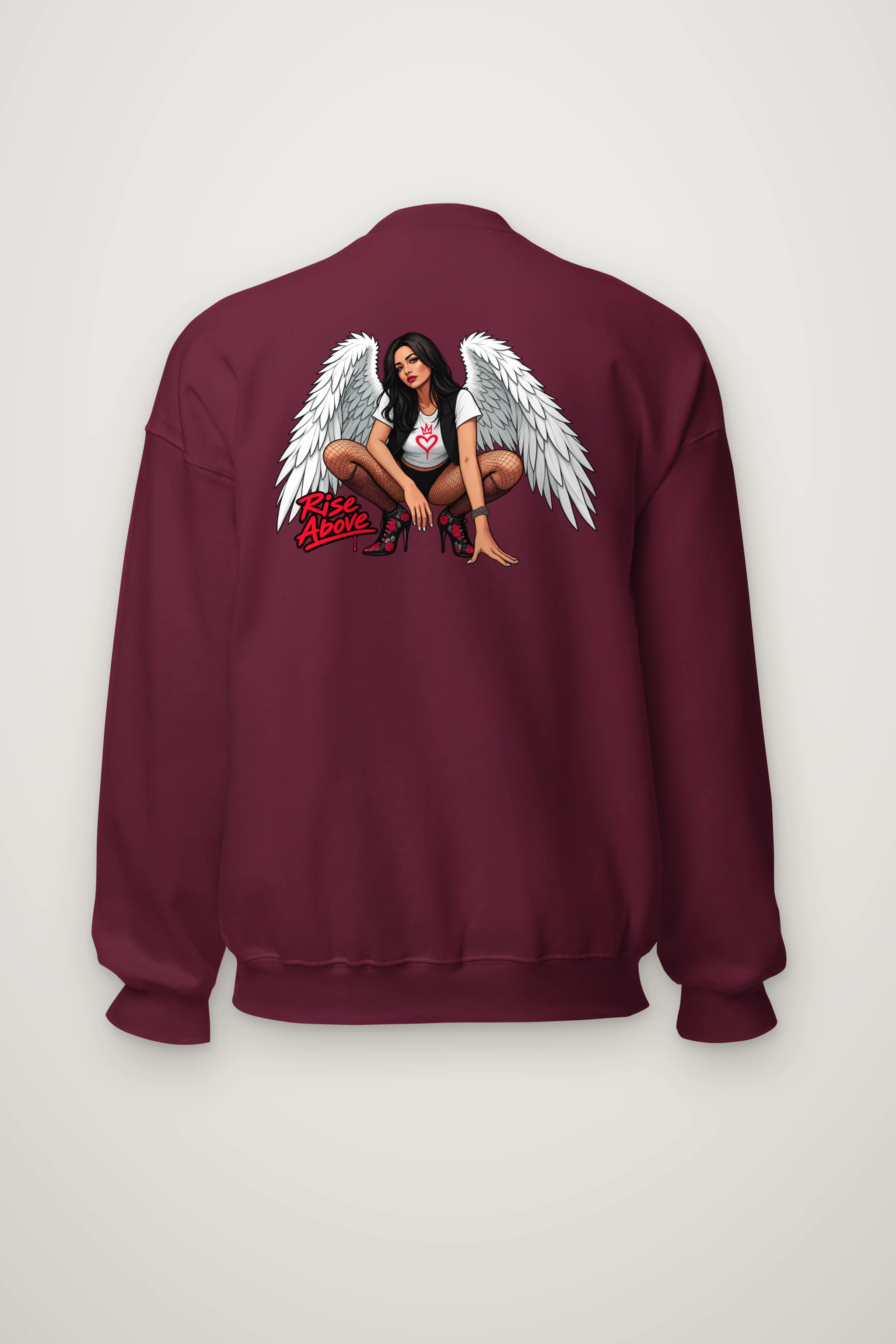 "Winged Resolve" Heavy Blend Unisex Crewneck Sweatshirt