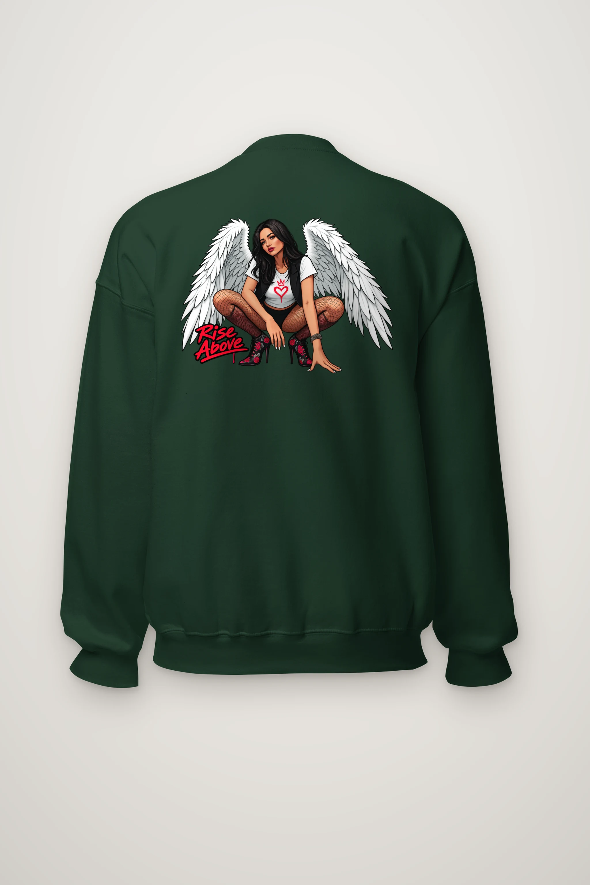 "Winged Resolve" Heavy Blend Unisex Crewneck Sweatshirt
