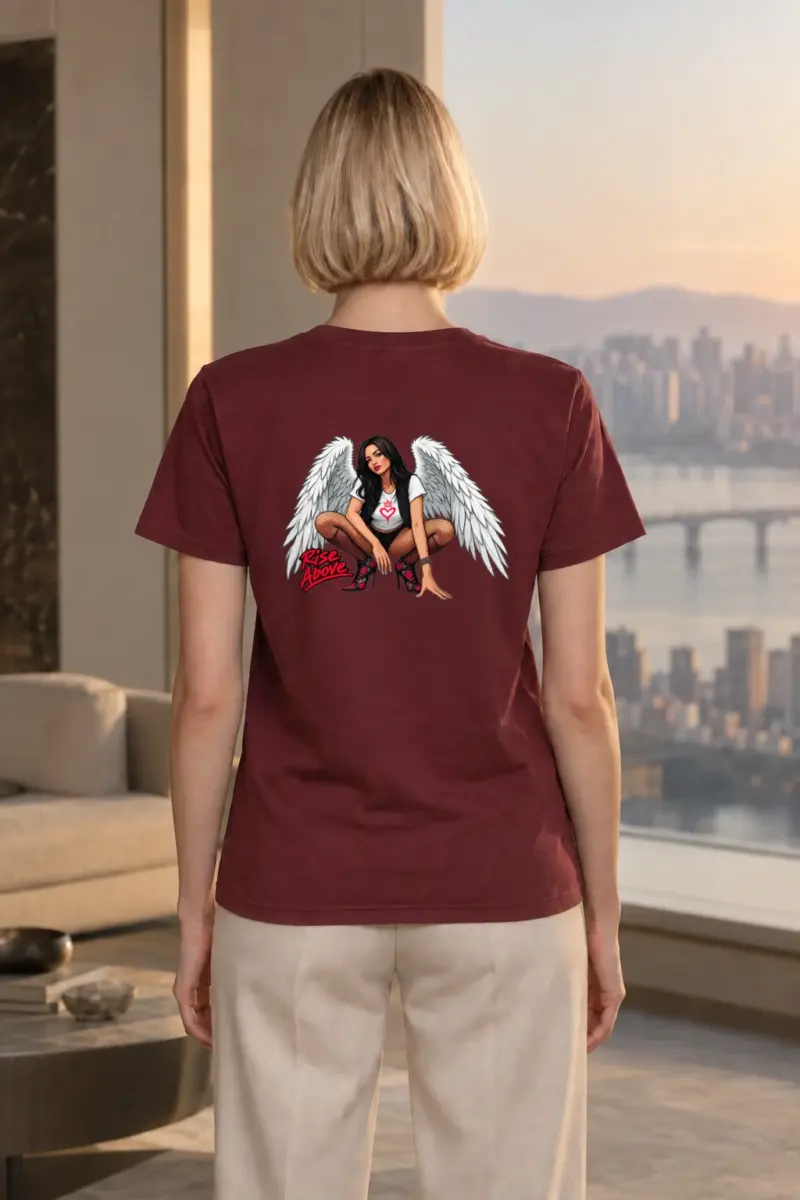 "Winged Resolve" Heavyweight Unisex Crewneck T-shirt | Gildan 5000