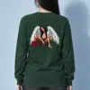 "Winged Woman Crouching" Unisex Longsleeve T-shirt | Gildan 2400
