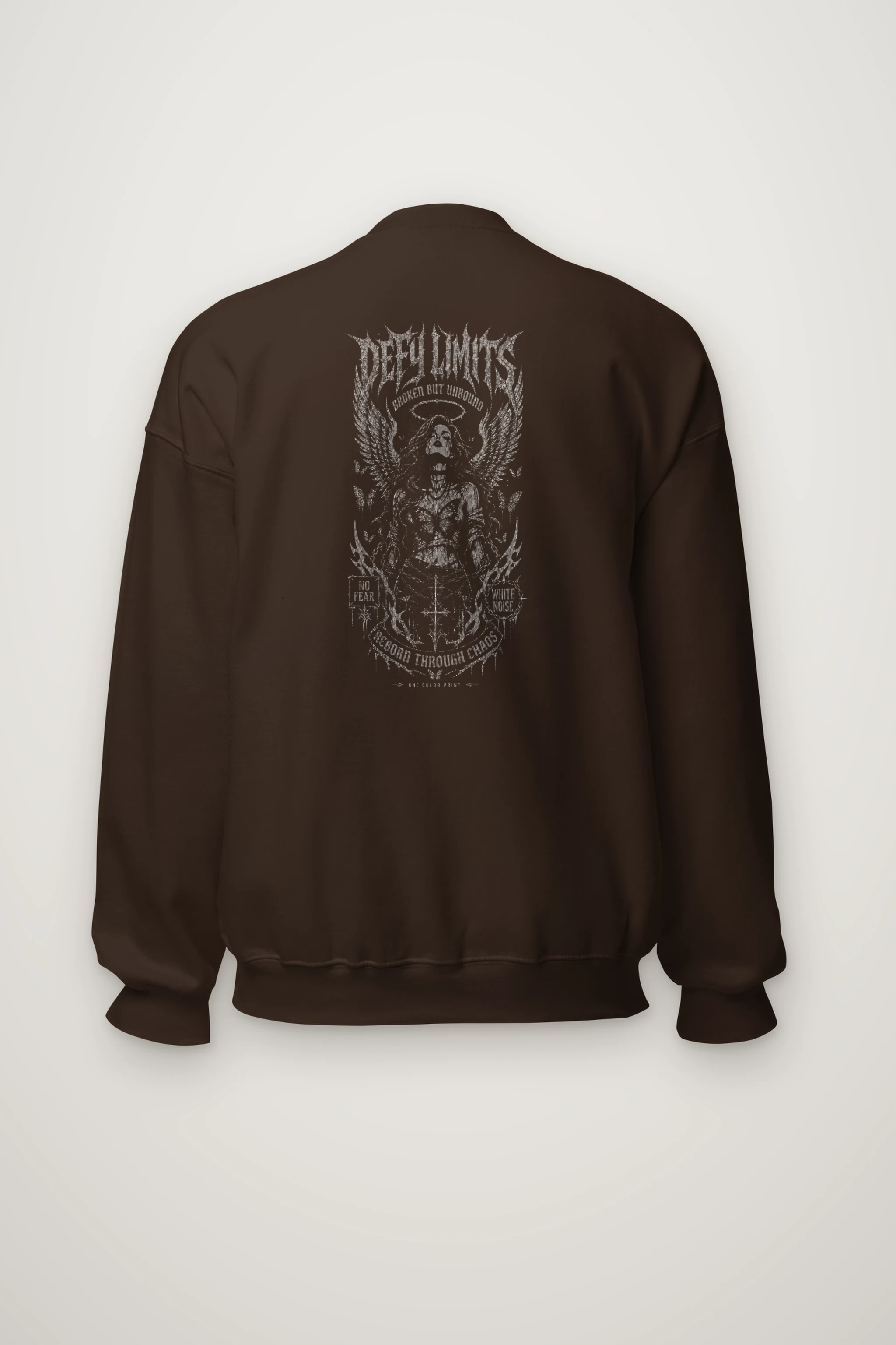 "Winged Skeletal Demon" Heavy Blend Unisex Crewneck Sweatshirt