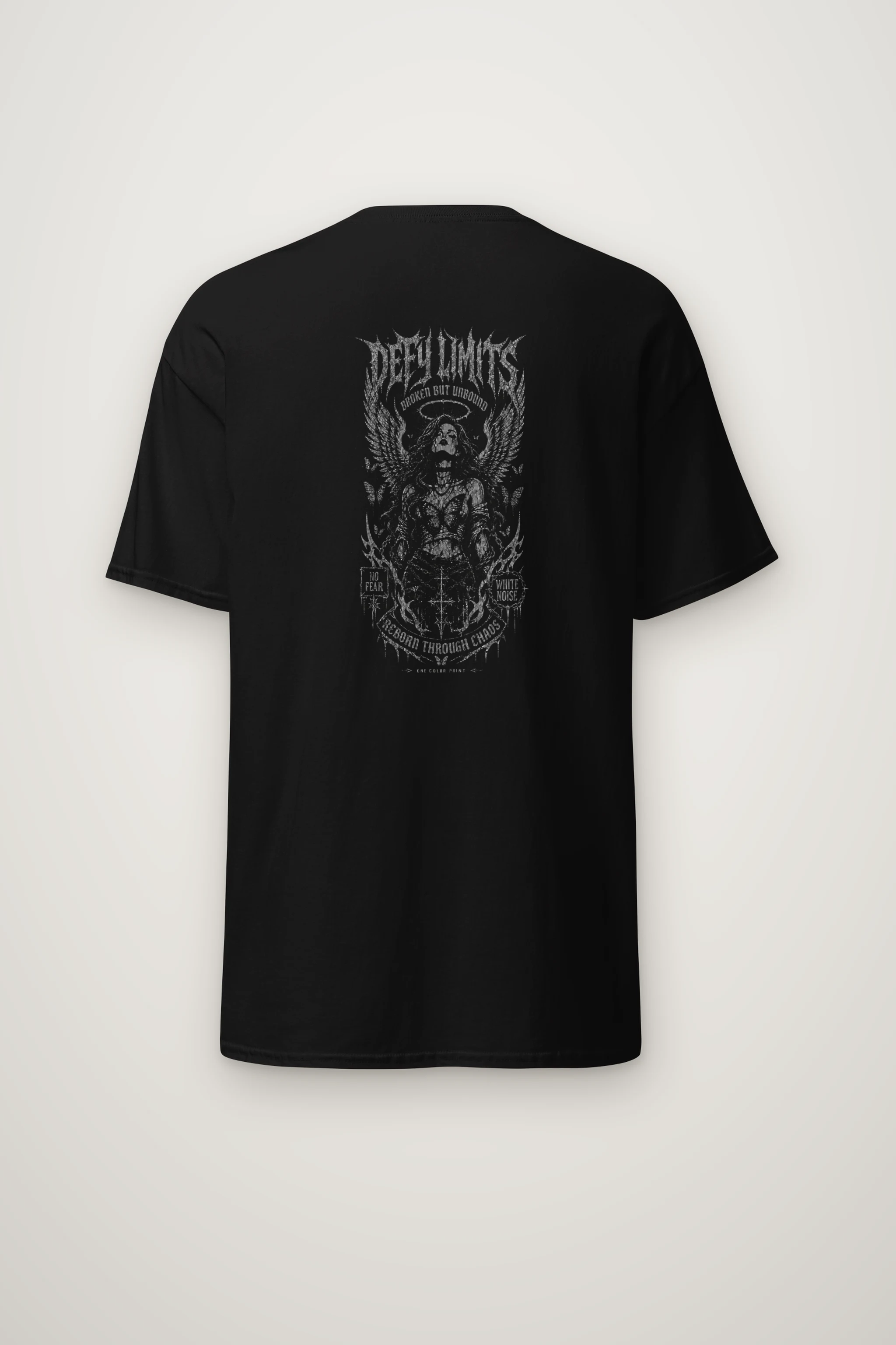 "Winged Skeletal Demon" Heavyweight Unisex Crewneck T-shirt