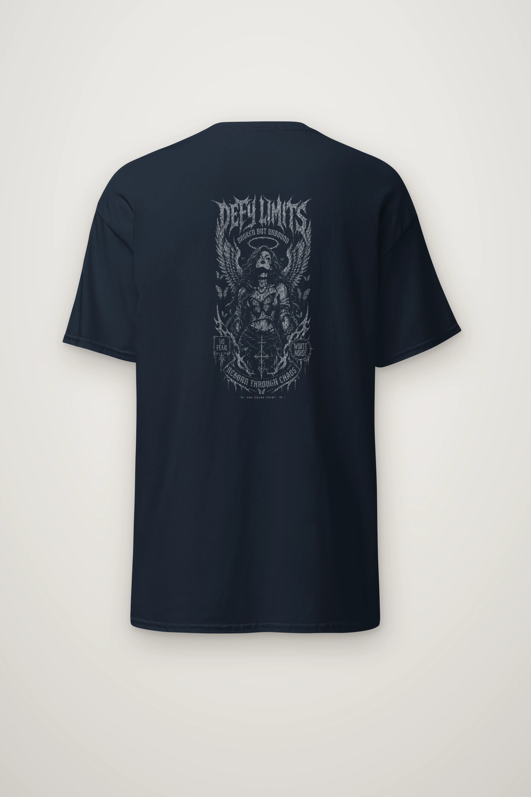 "Winged Skeletal Demon" Heavyweight Unisex Crewneck T-shirt