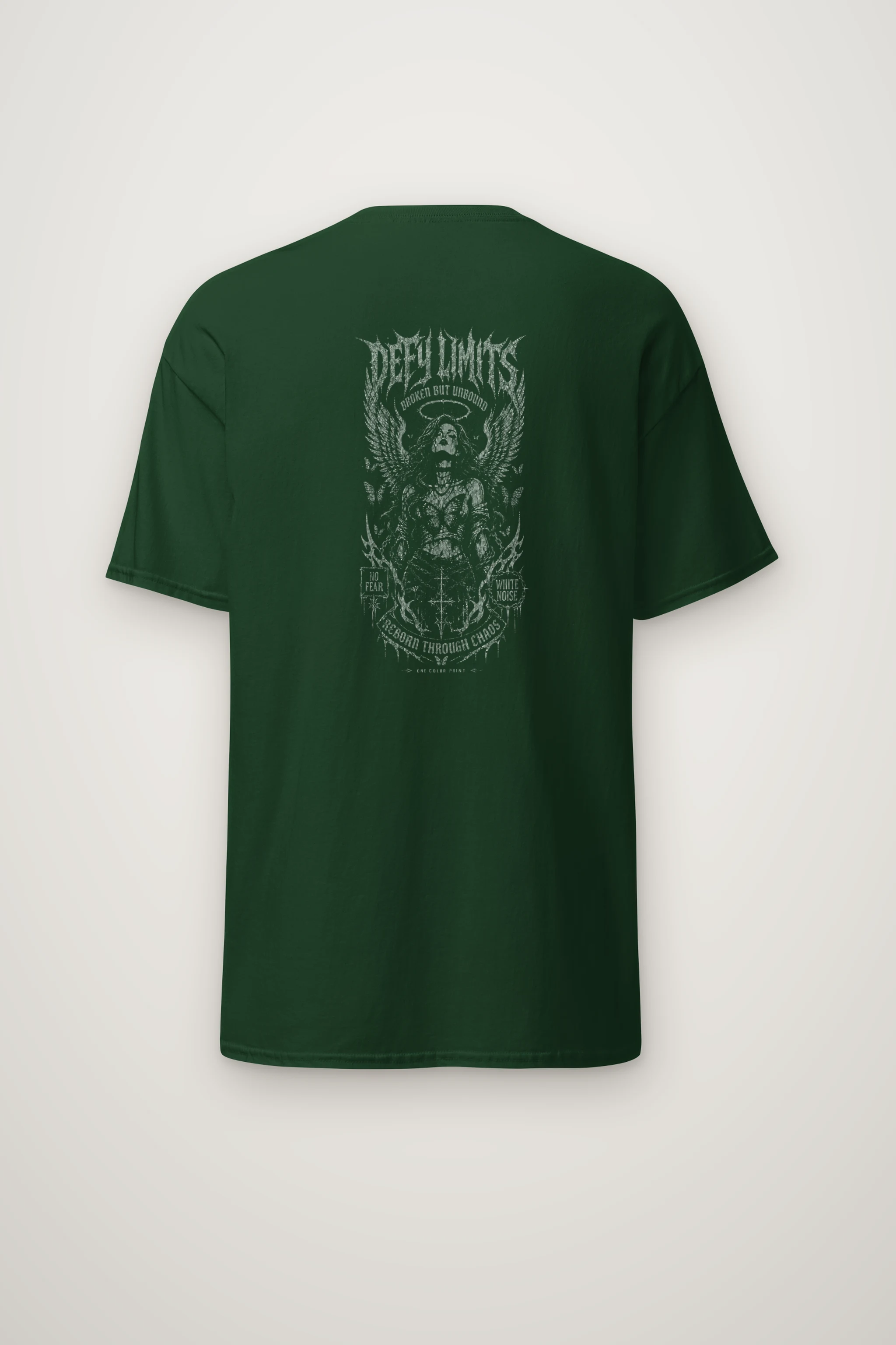 "Winged Skeletal Demon" Heavyweight Unisex Crewneck T-shirt